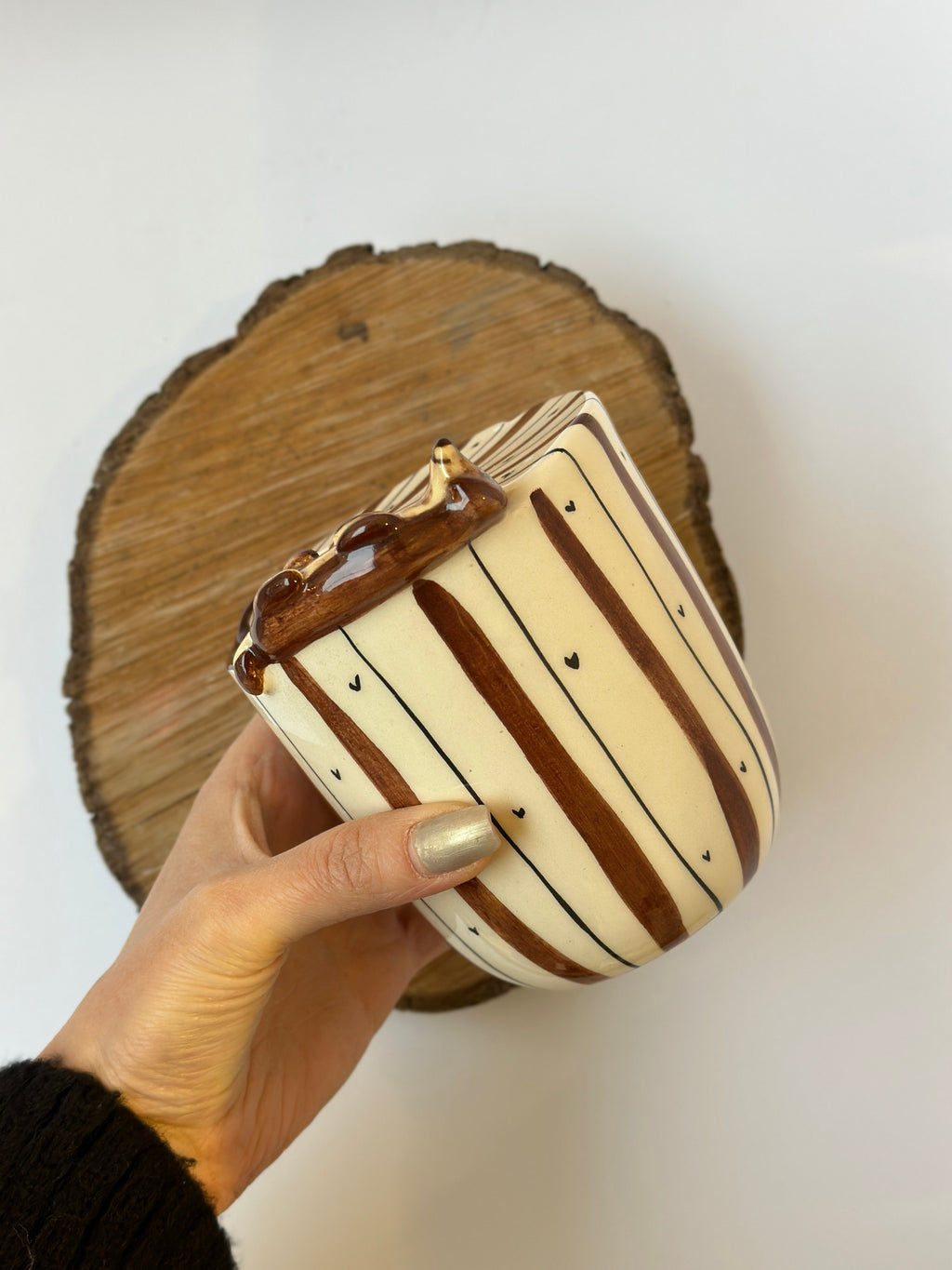 Dachshund handmade takeaway mug