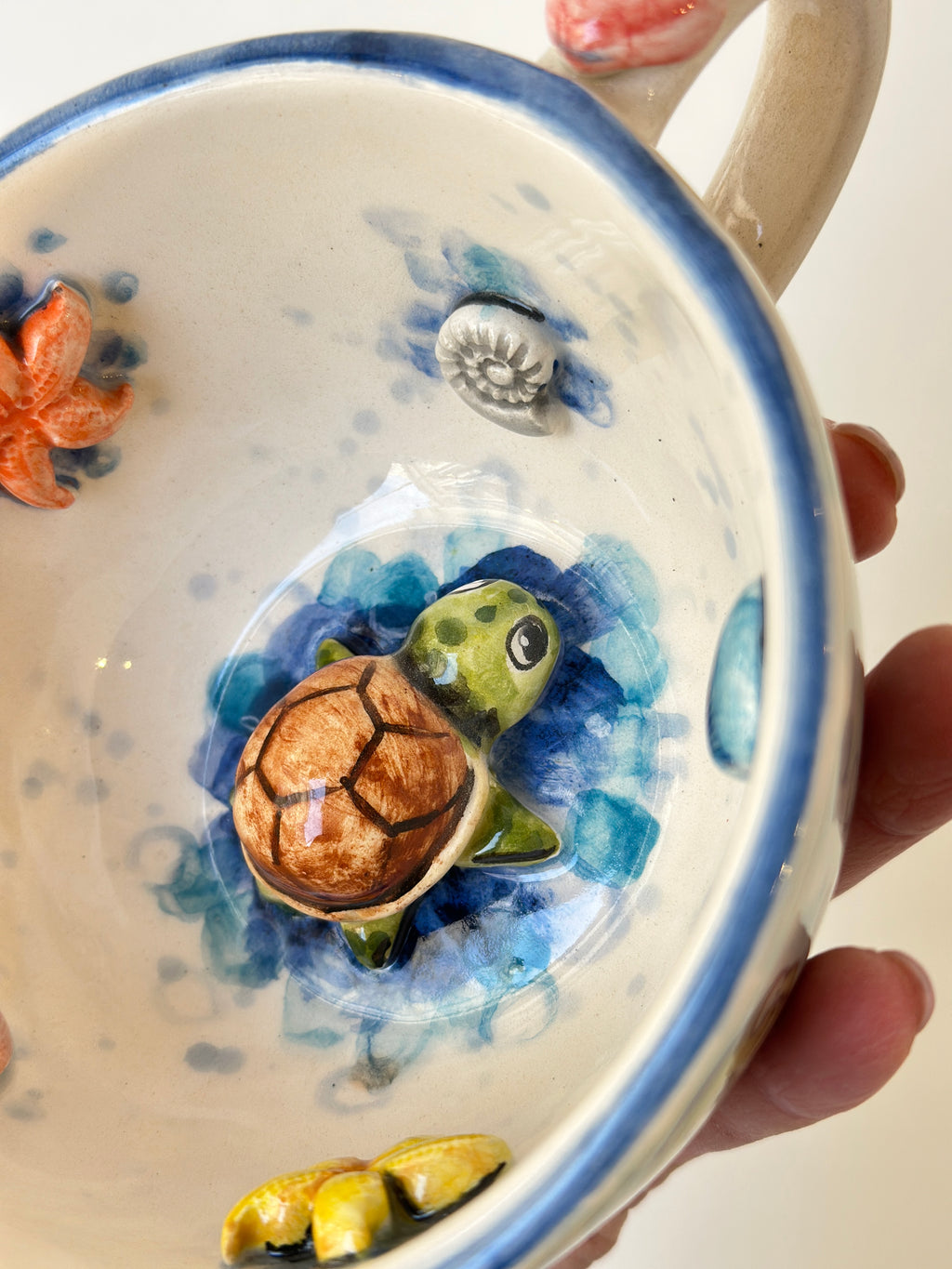 Sea Turtle handmade mug