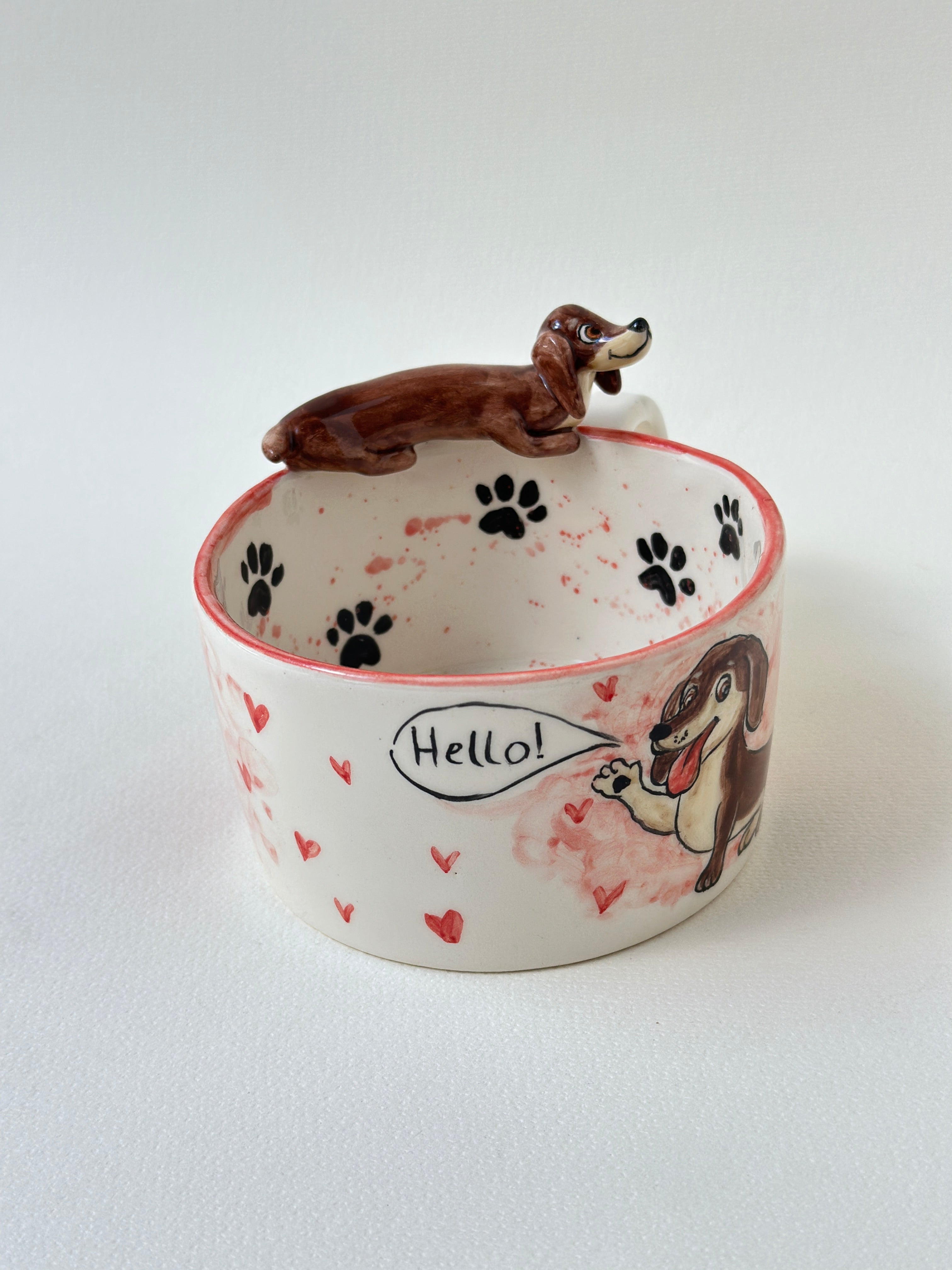 Dachshund handmade mug