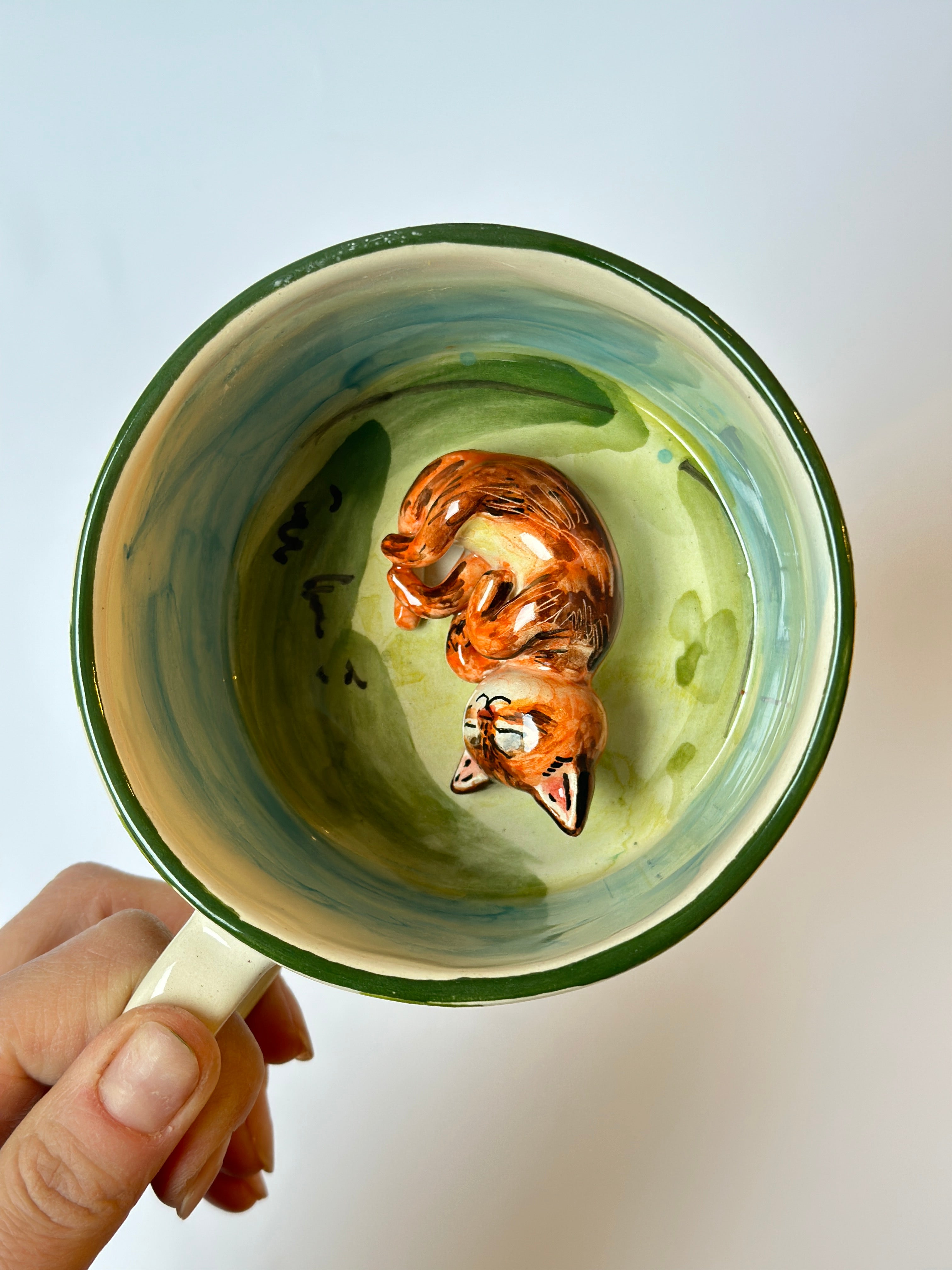 Cat handmade mug