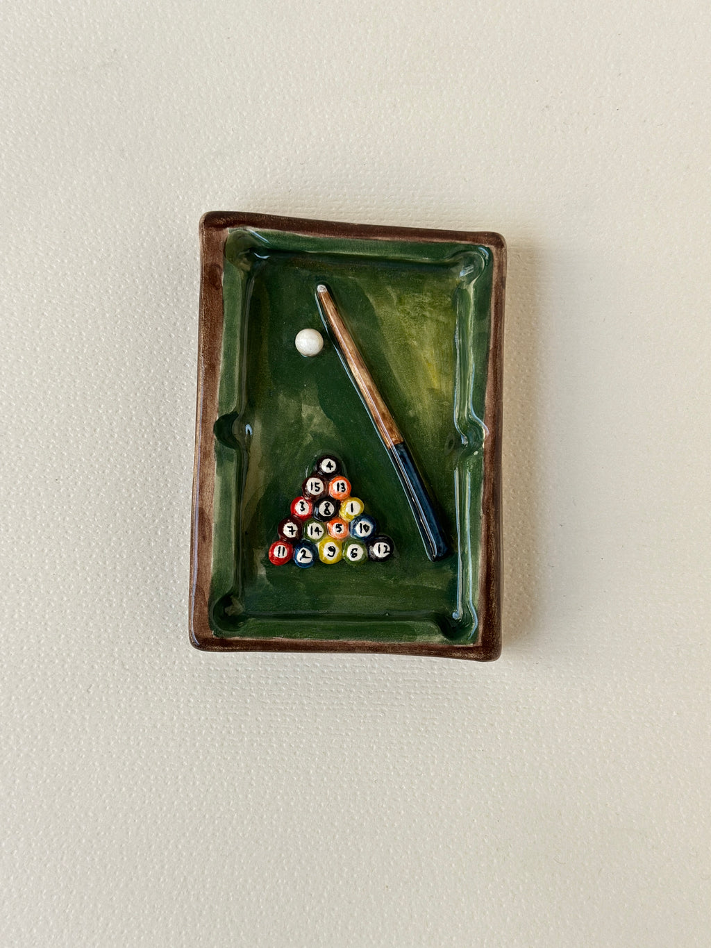 Billiards handmade ashtray