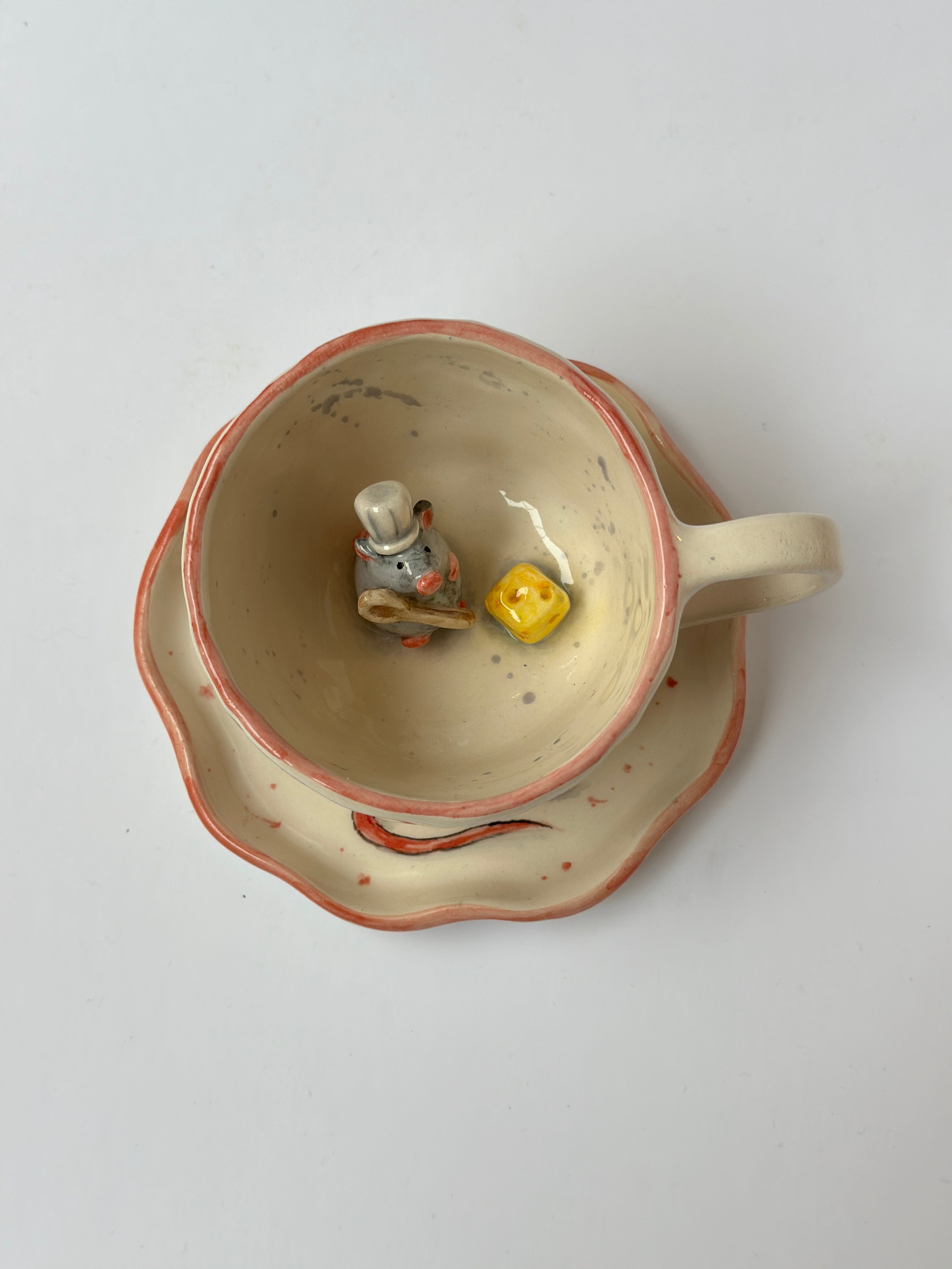 Ratatouille handmade mug and plate