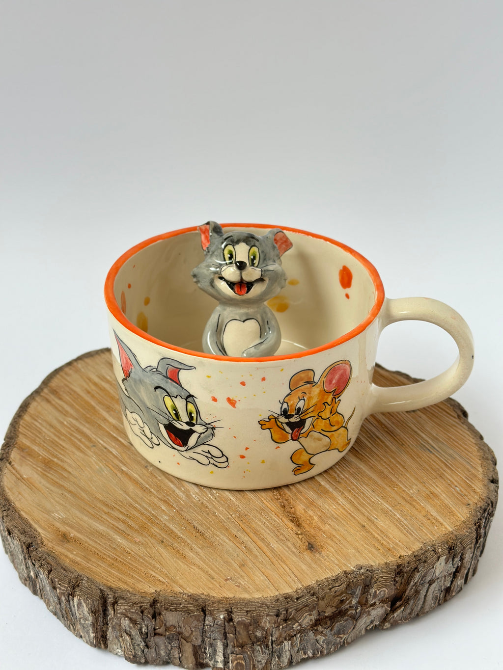 Tom and Jerry handmade mug