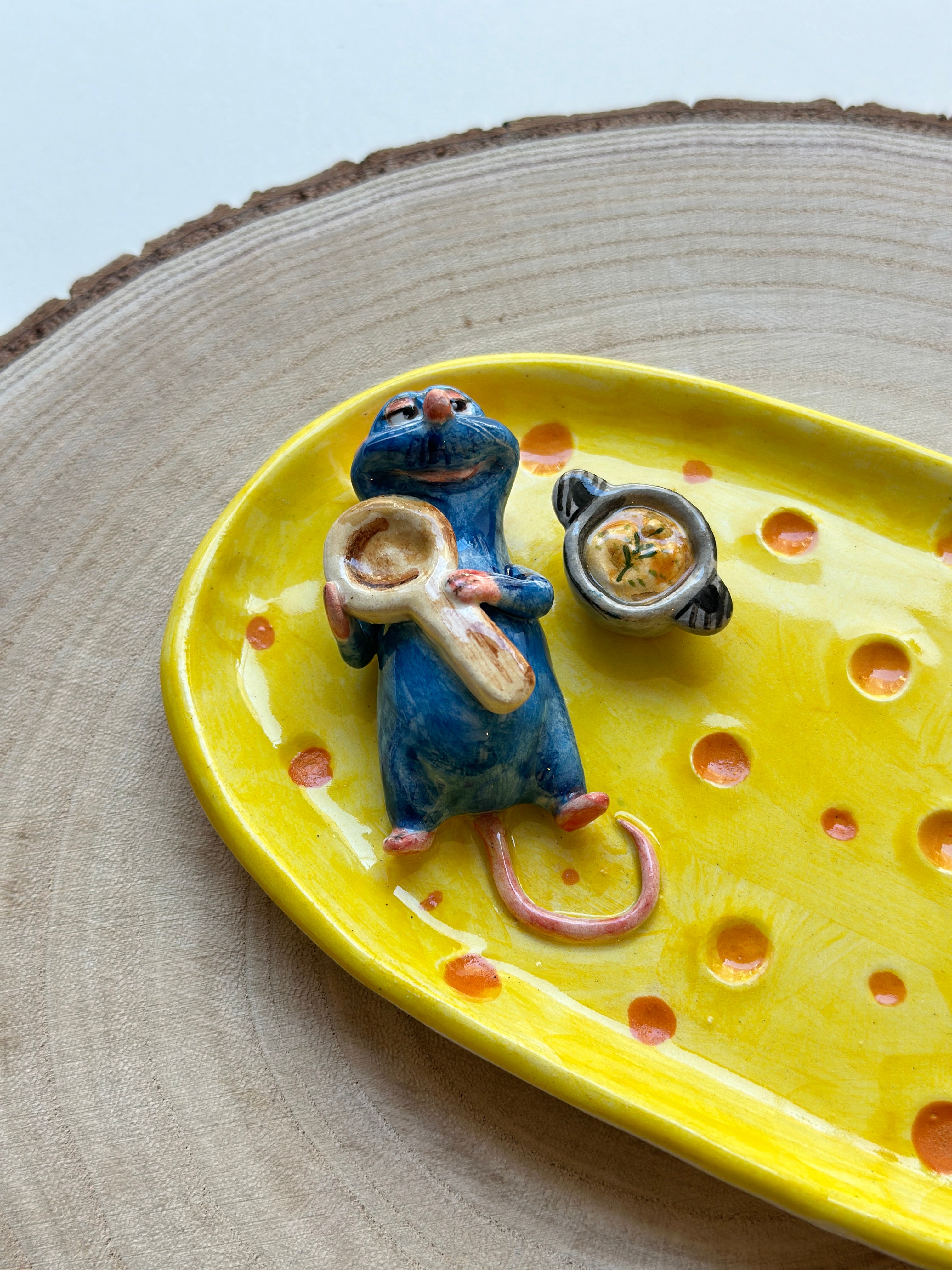 Ratatouille handmade plate (20x11)