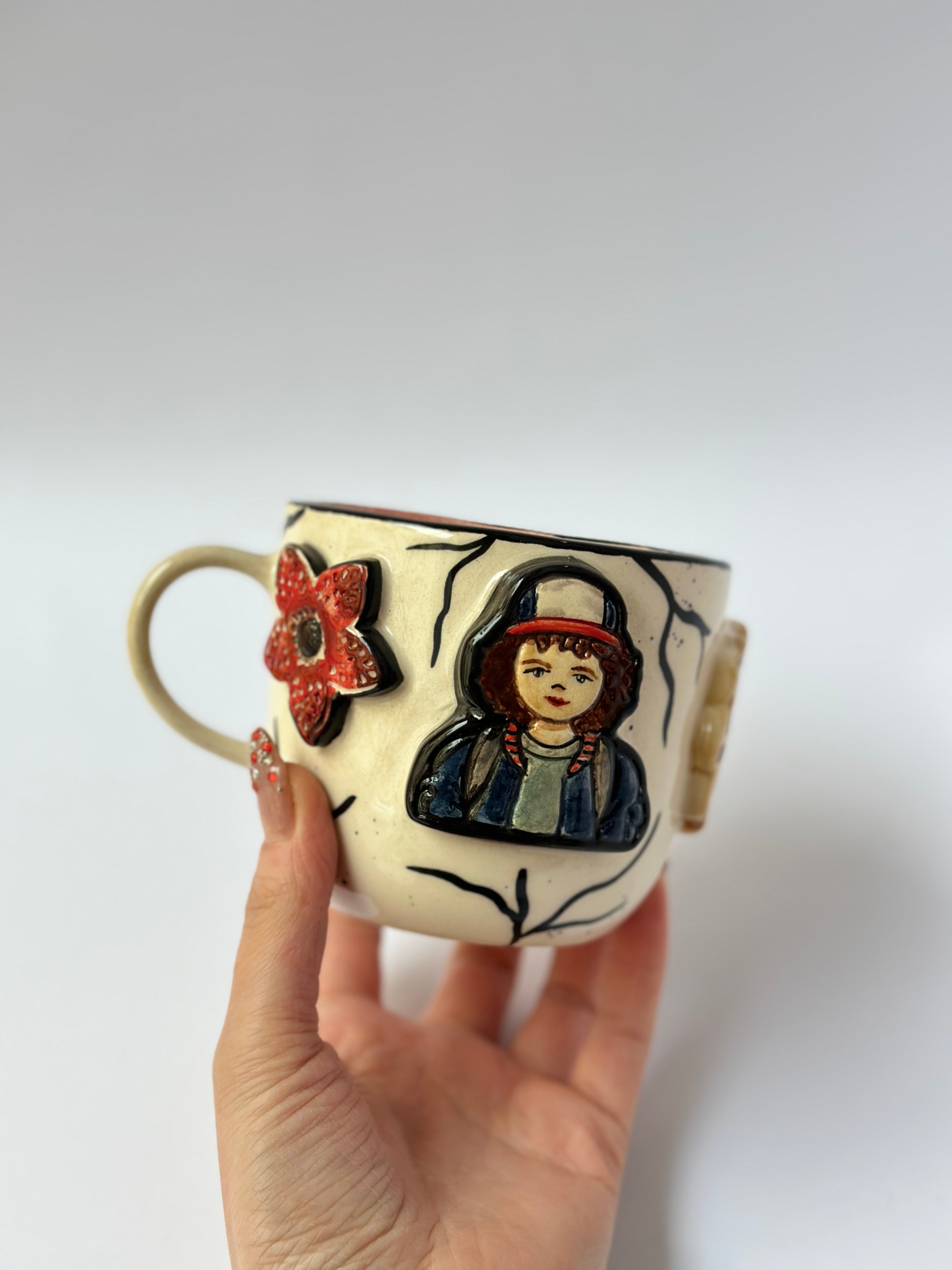 Stranger Things Dustin–Inspired Exclusive Handmade Ceramic Mug