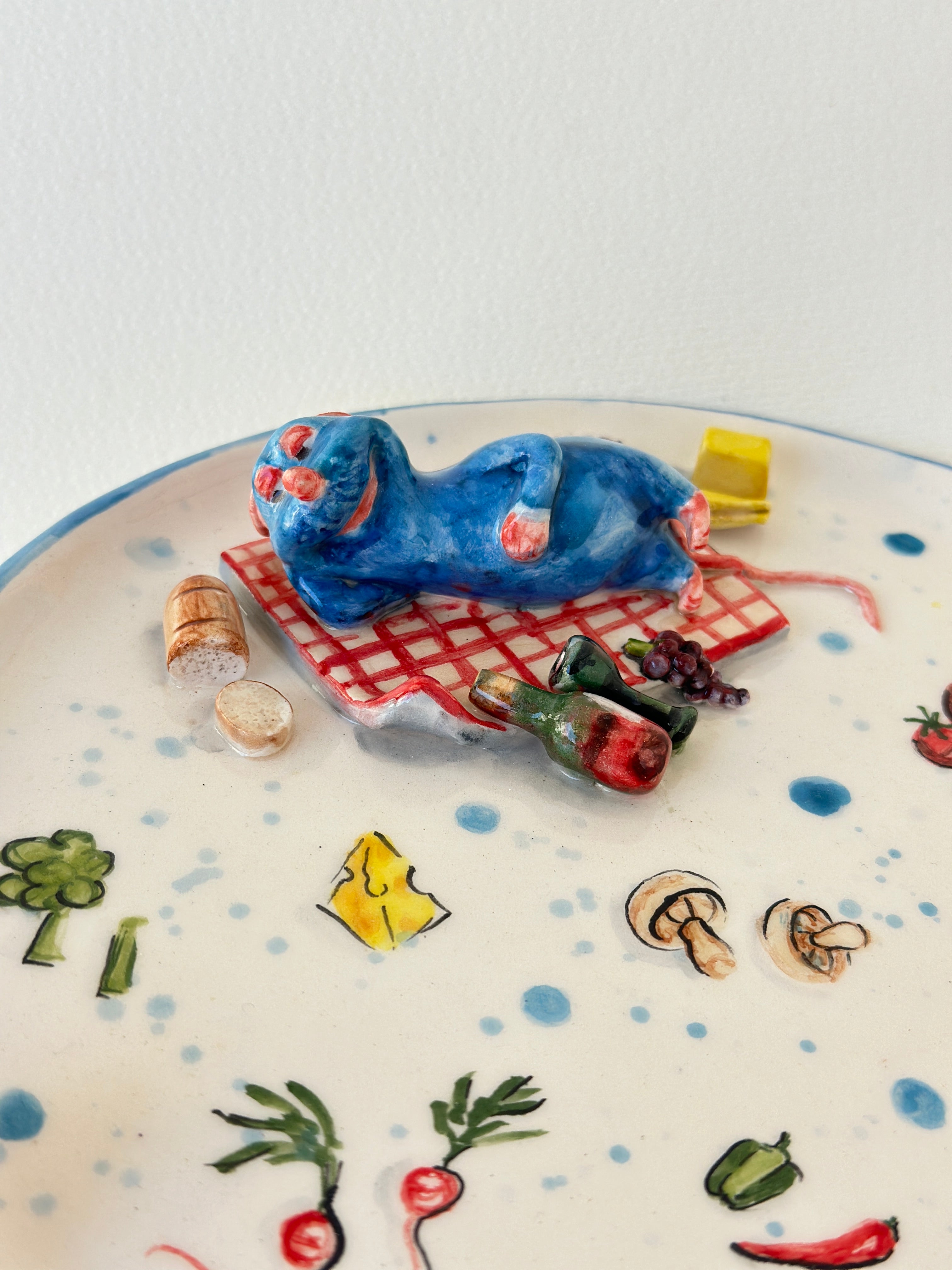 Ratatouille handmade plate