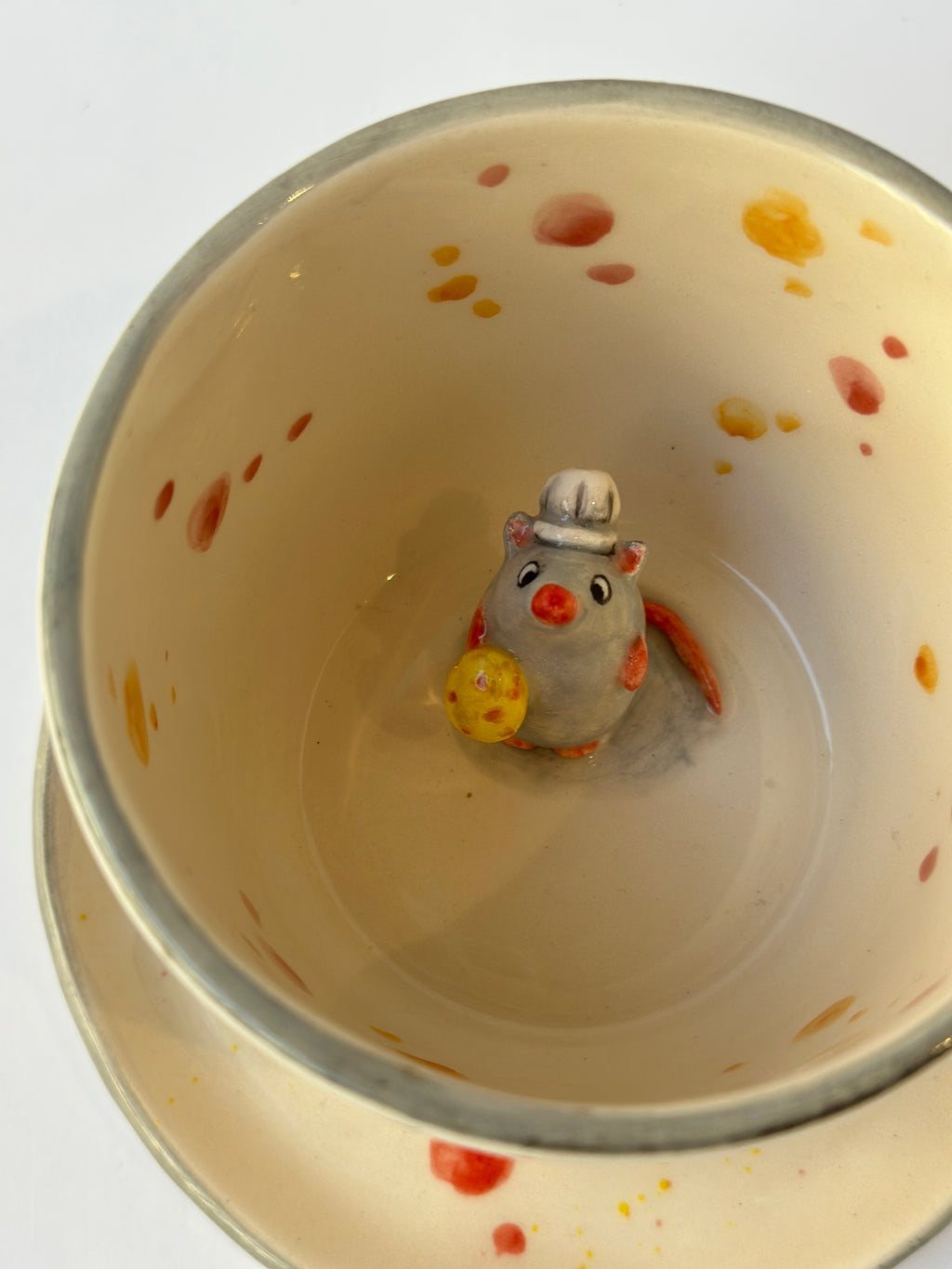 Ratatouille handmade mug and plate