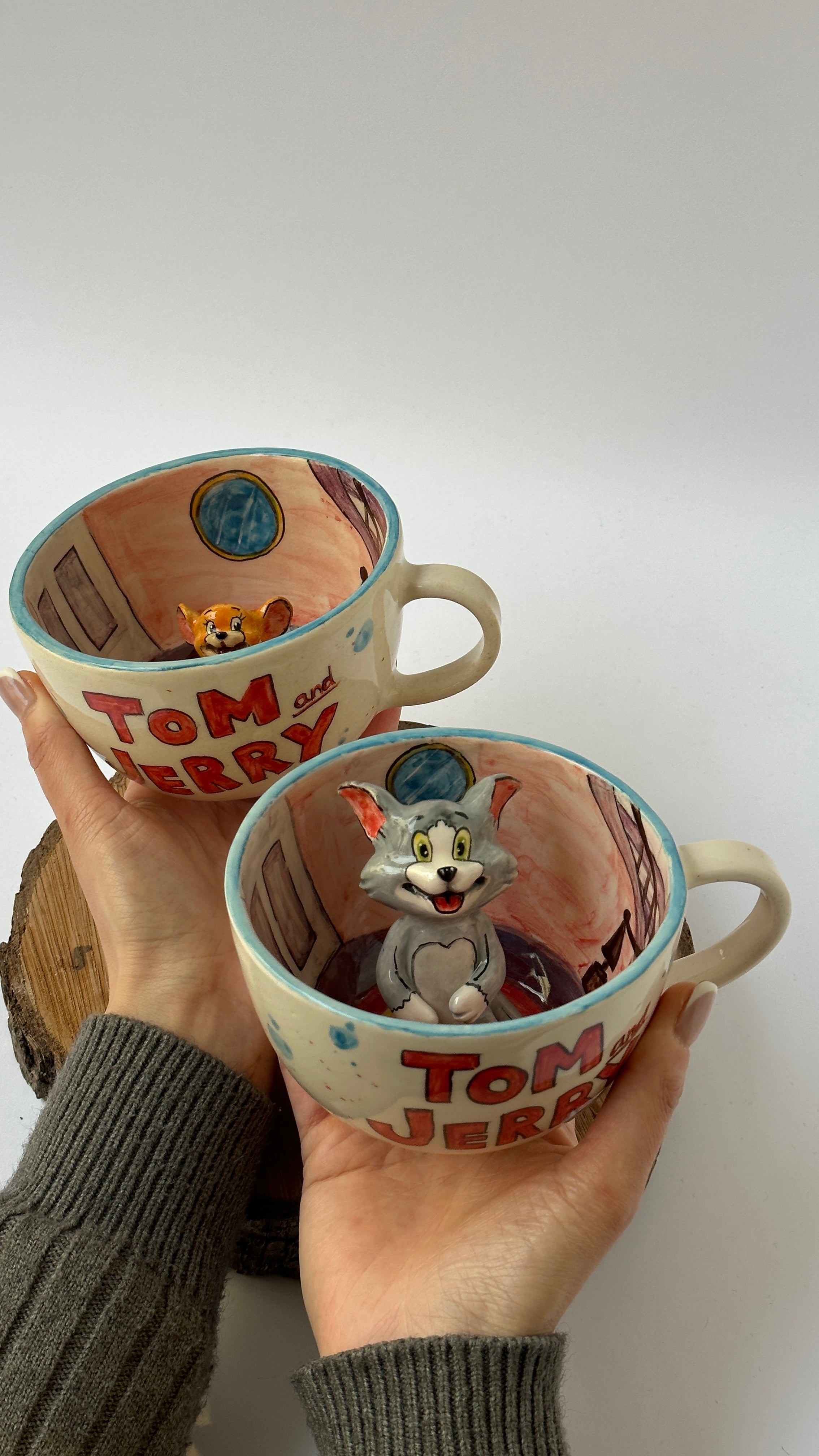 Tom and Jerry handmade mugs