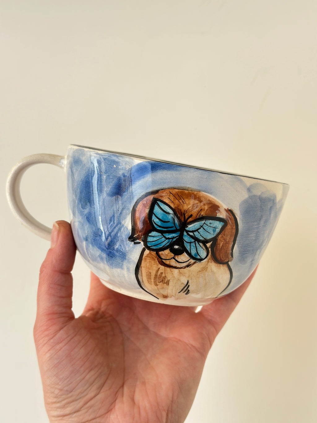 Dog handmade mug