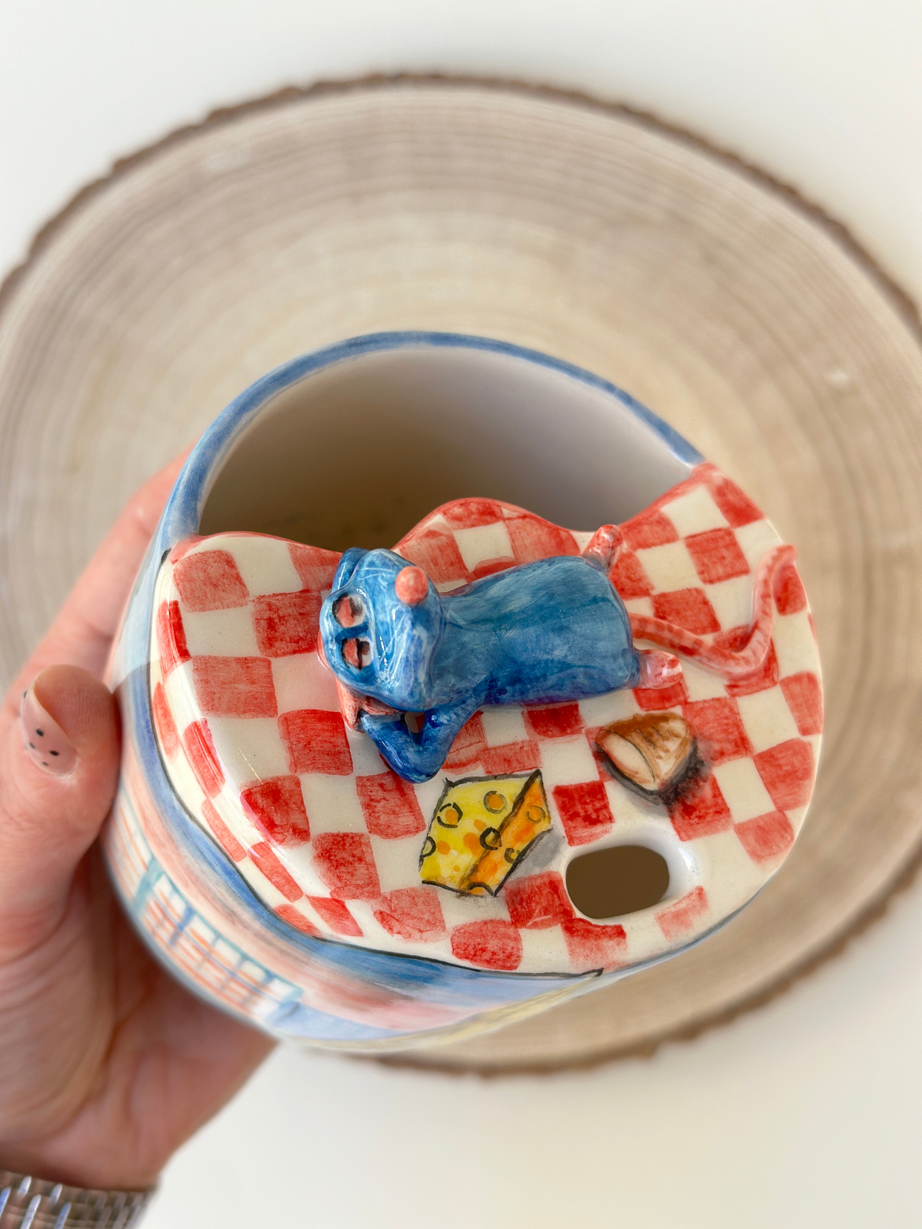 Ratatouille handmade takeaway mug