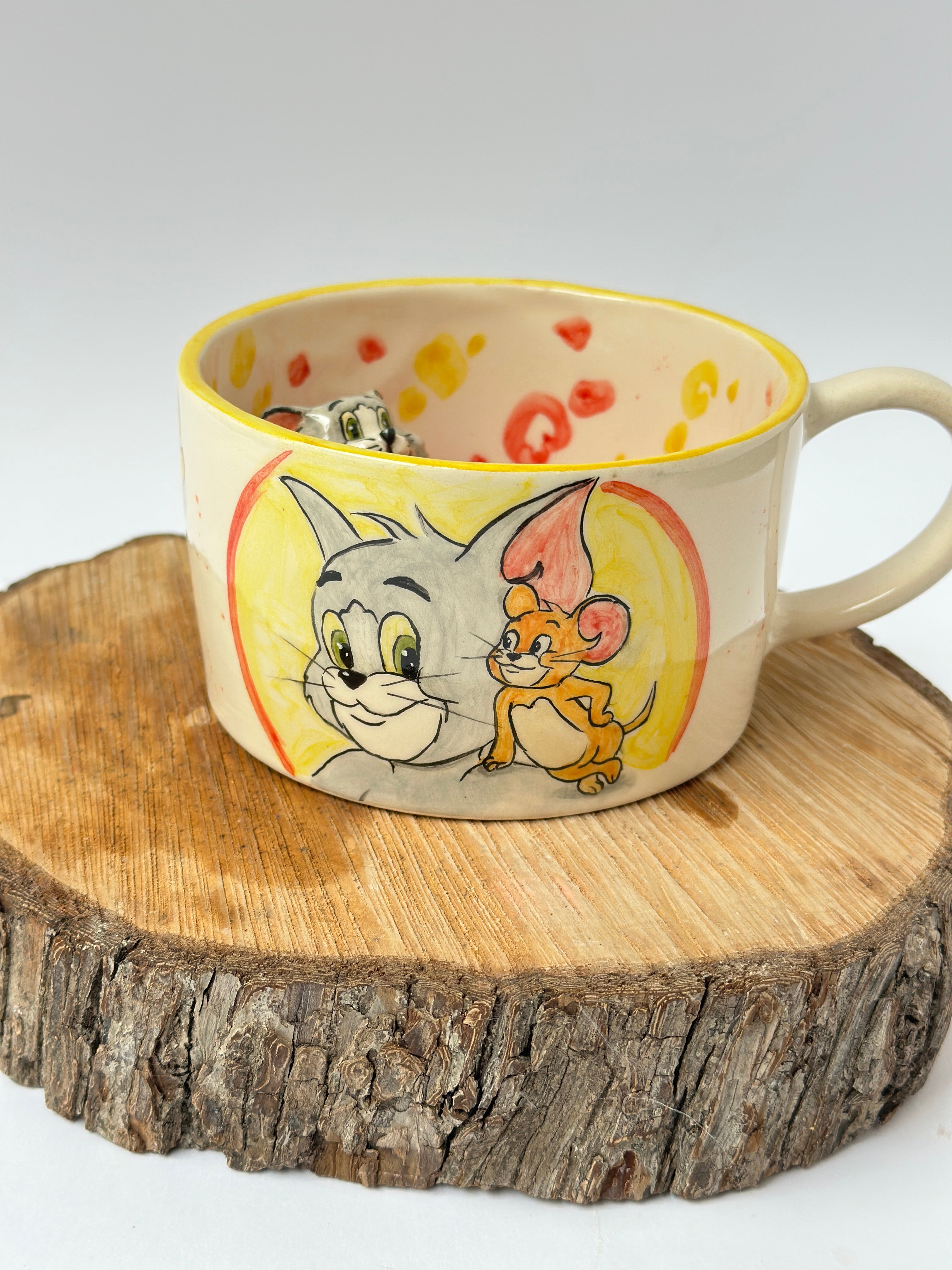 Tom and jerry handmade mug