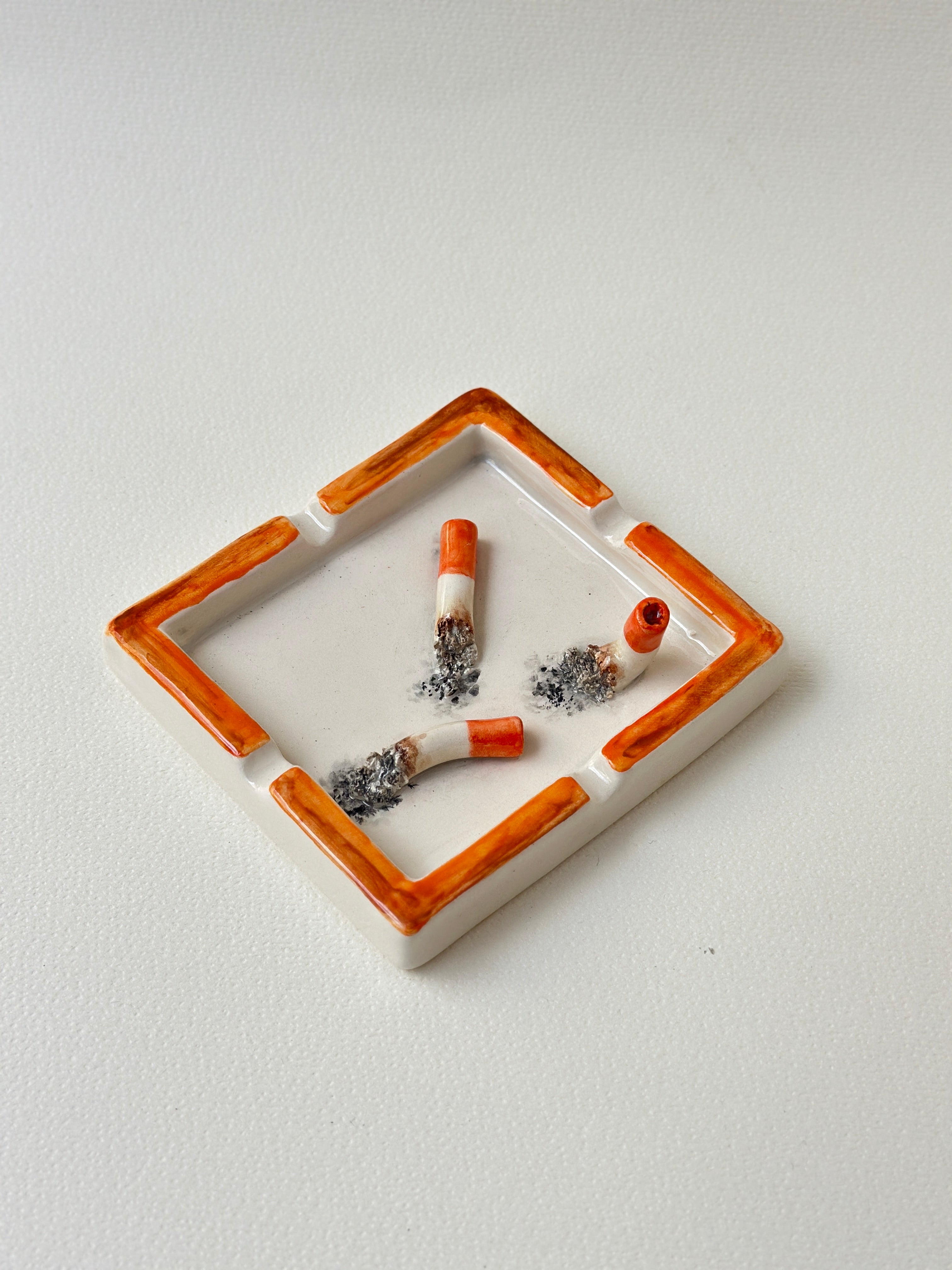 Handmade ceramic ashtray