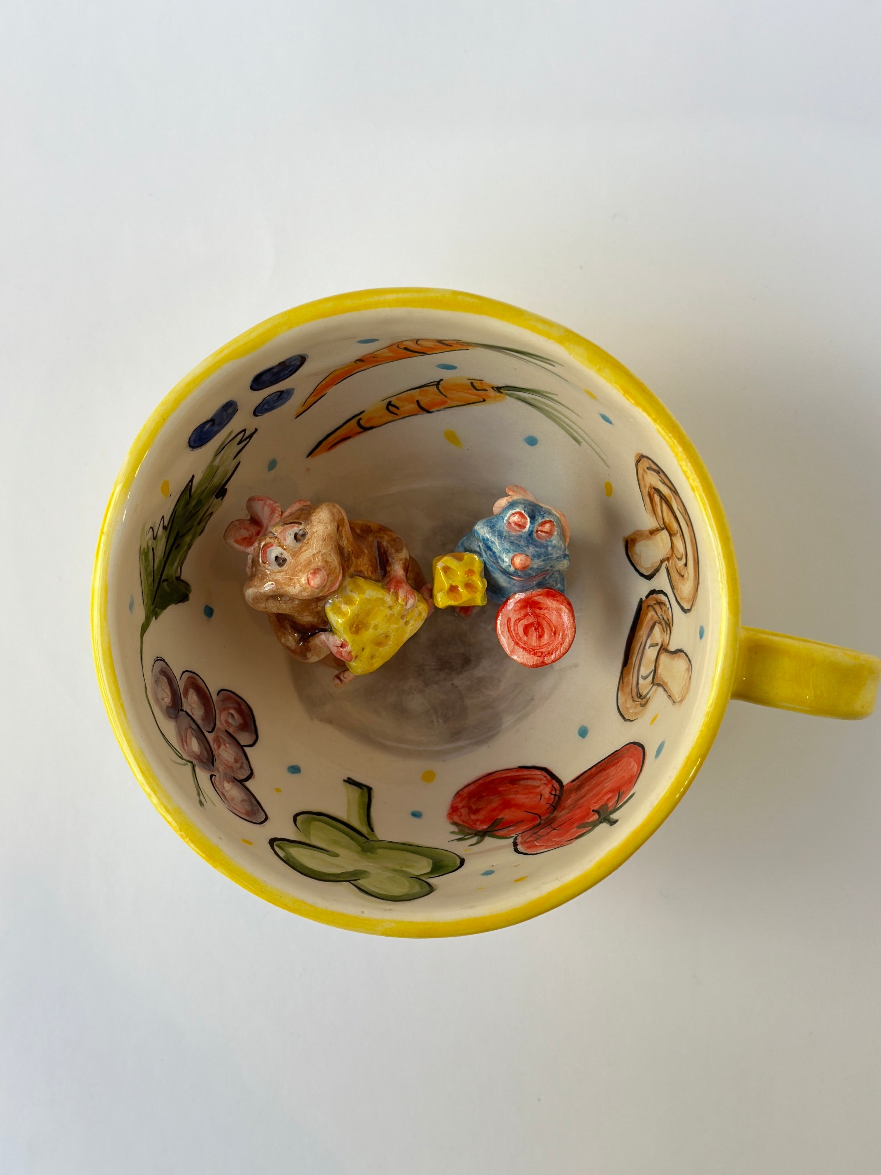 Ratatouille Remy and Emily handmade mug