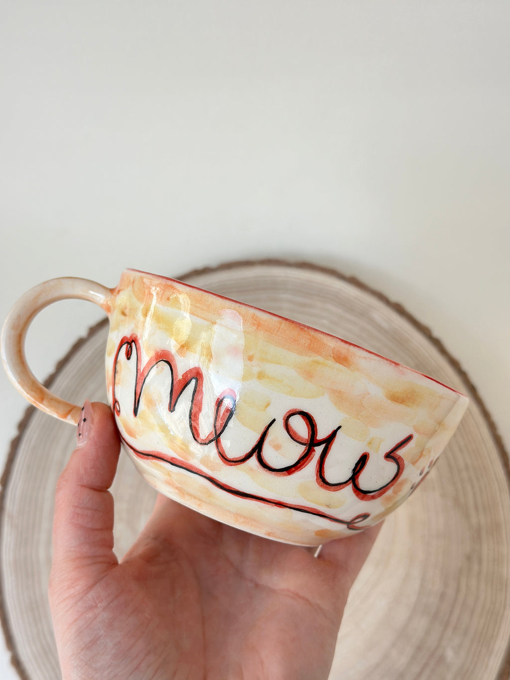 Cat handmade mug