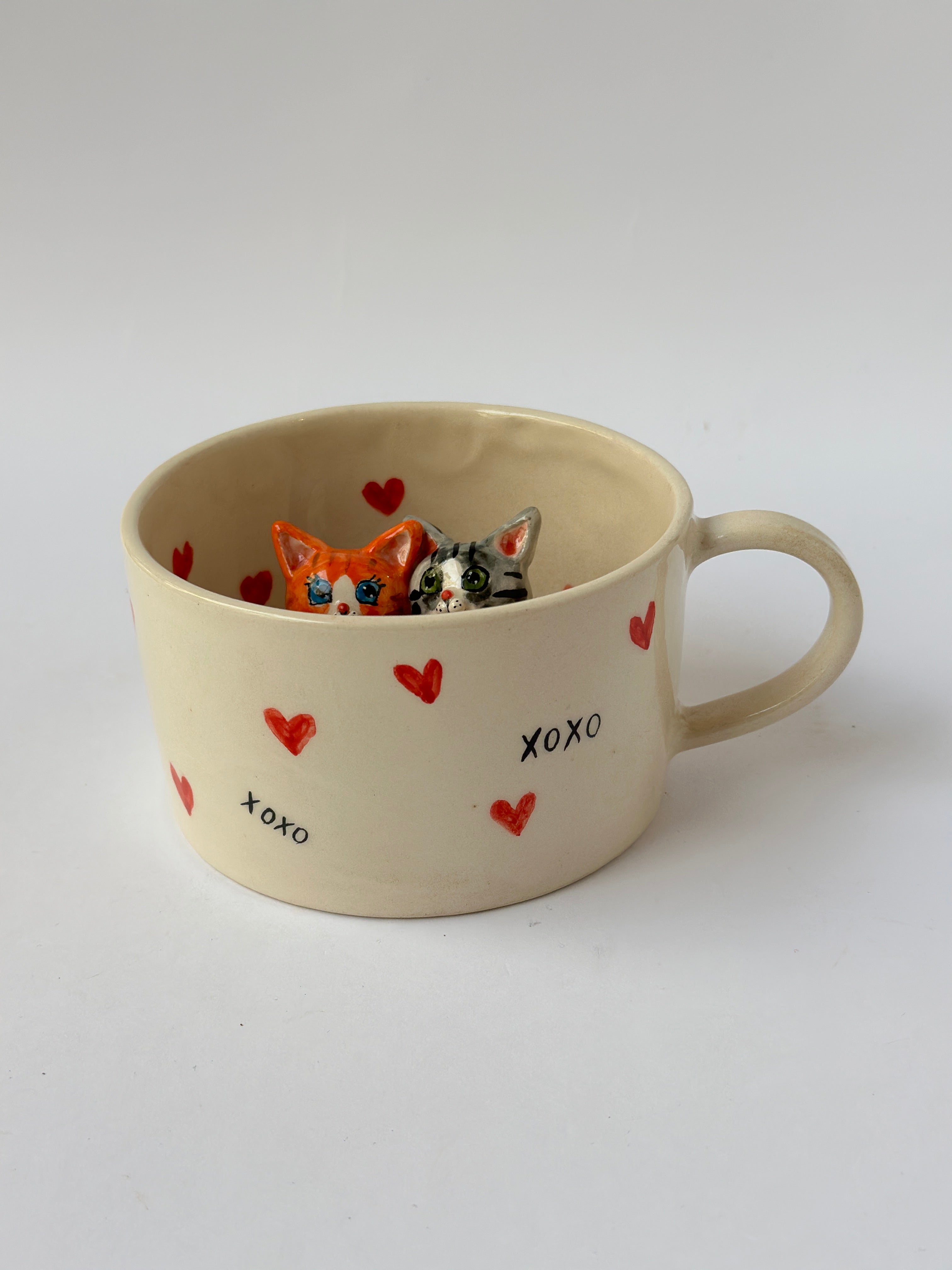 Lovely Cats handmade mug