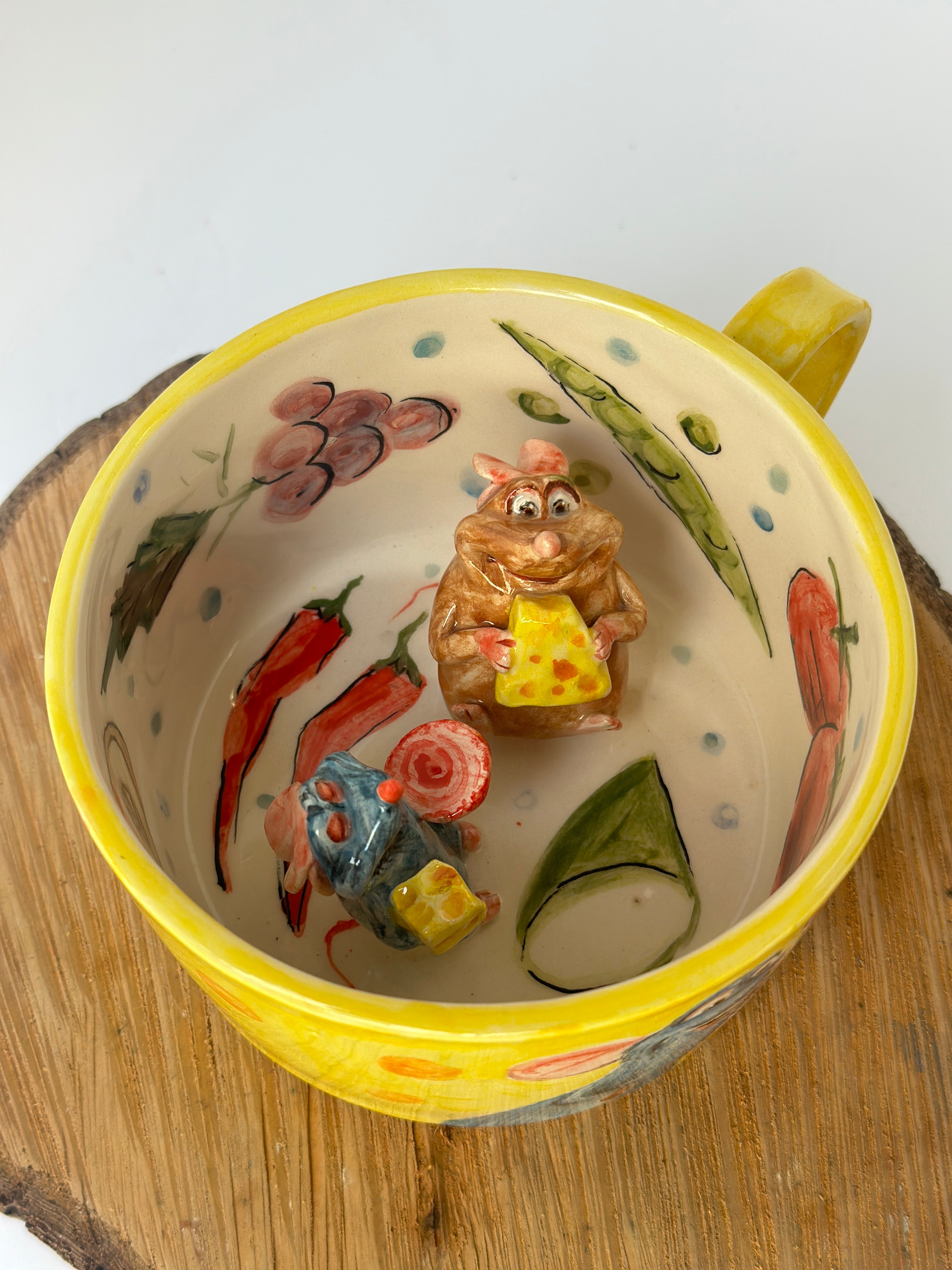 Ratatouille Emili and Remy handmade mug