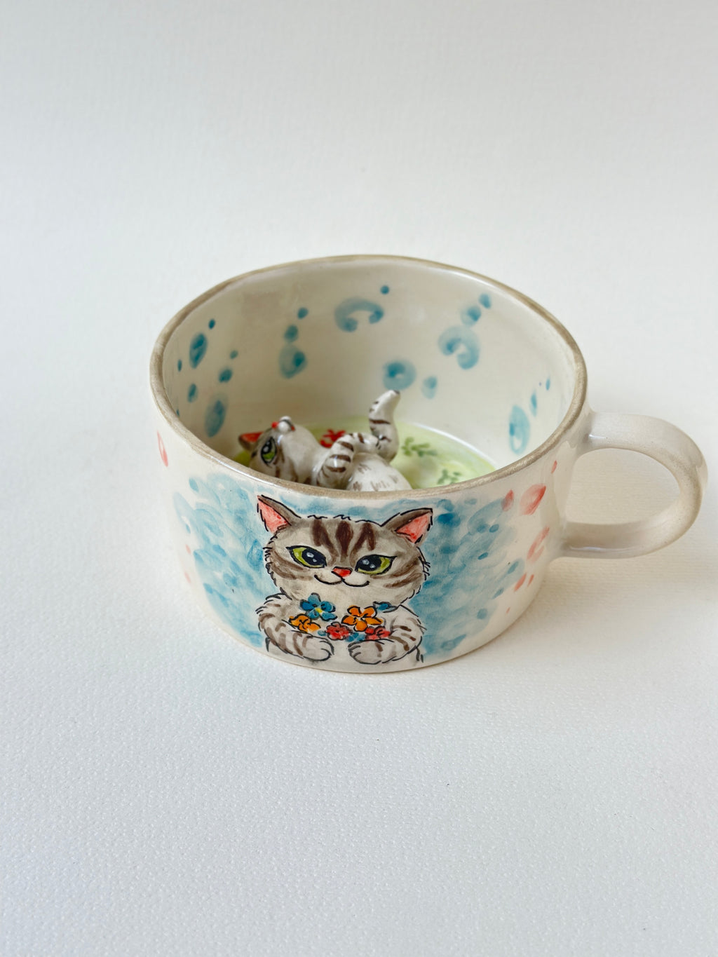 Cat handmade mug
