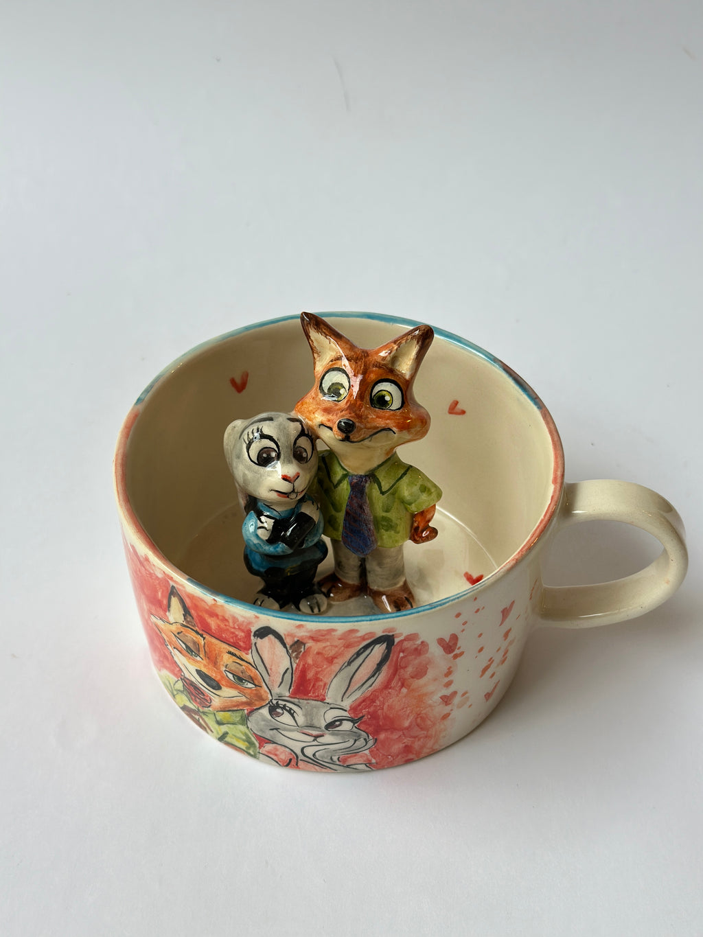 Zootopia Nick and Judy handmade mug
