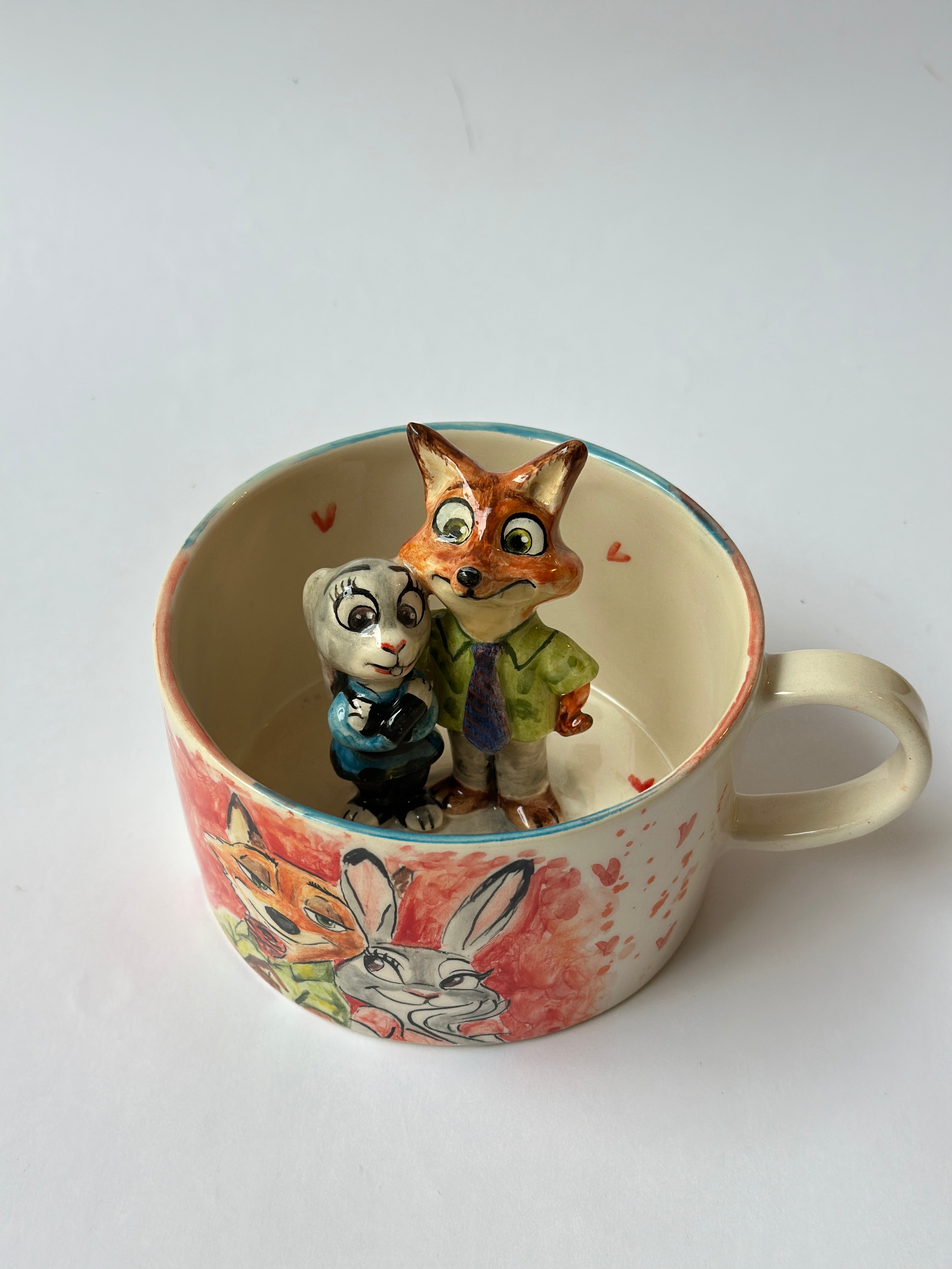 Zootopia Nick and Judy handmade mug