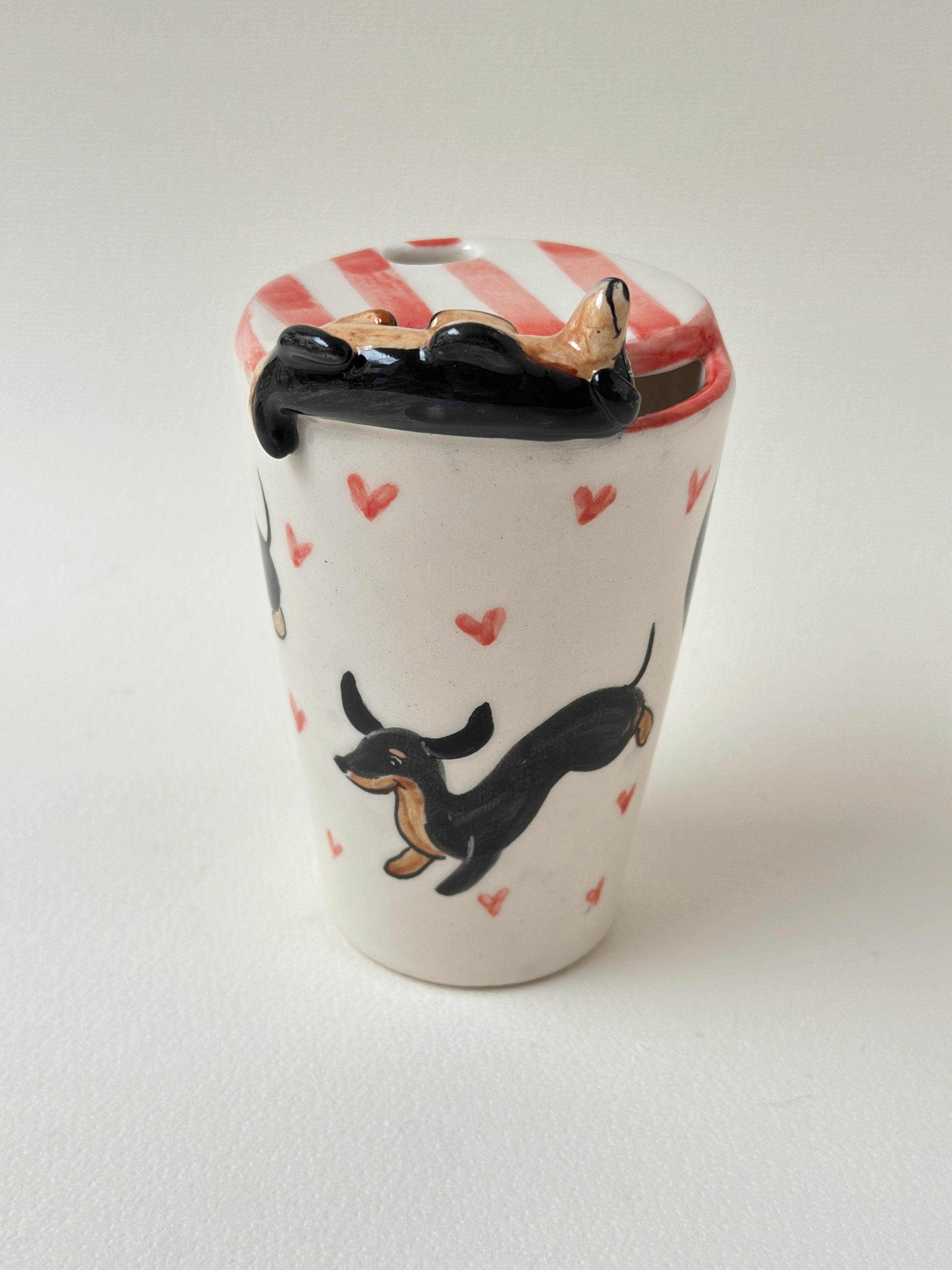 Dachshund takeaway mug