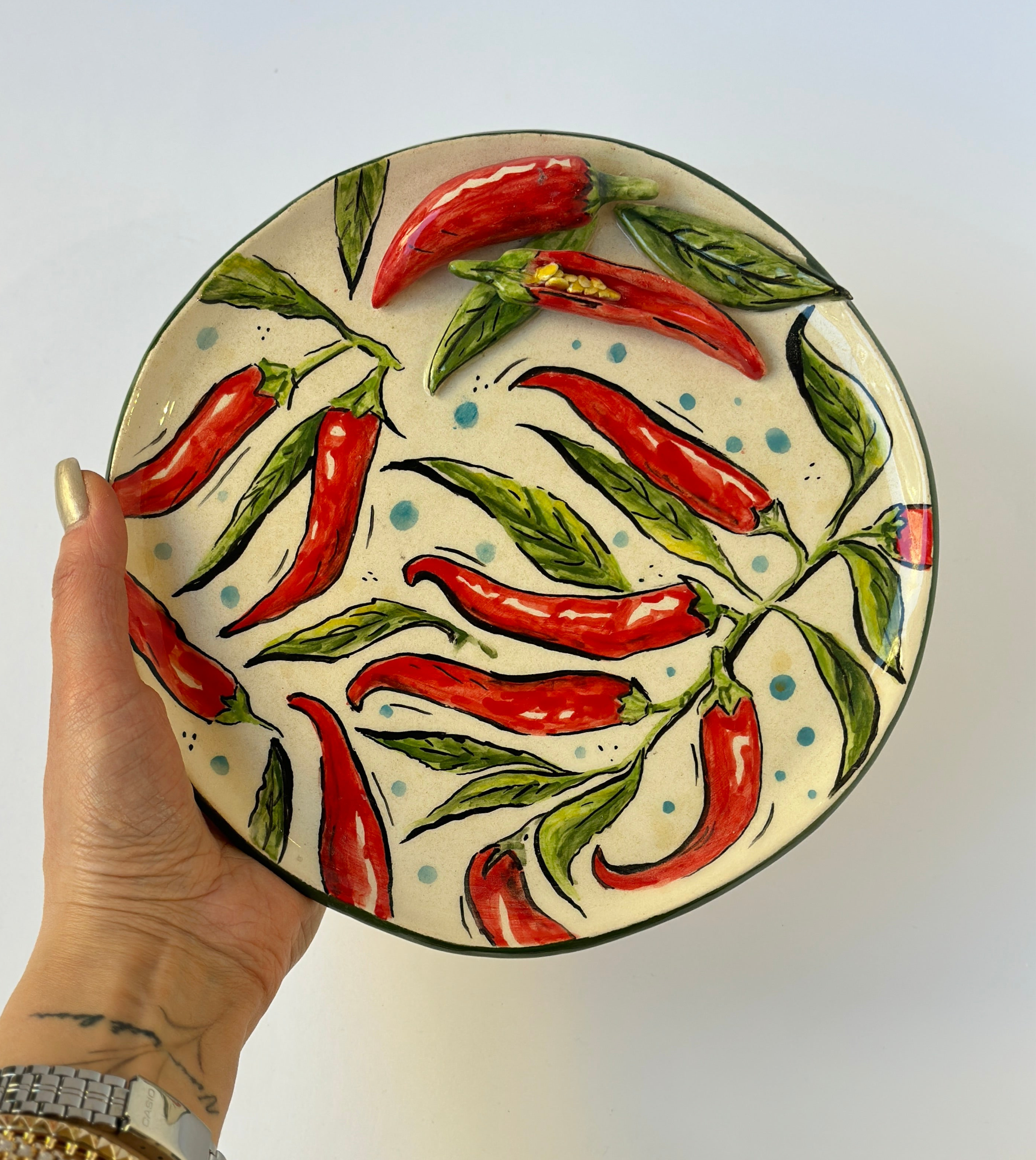 Pepper 🌶️ handmade plate