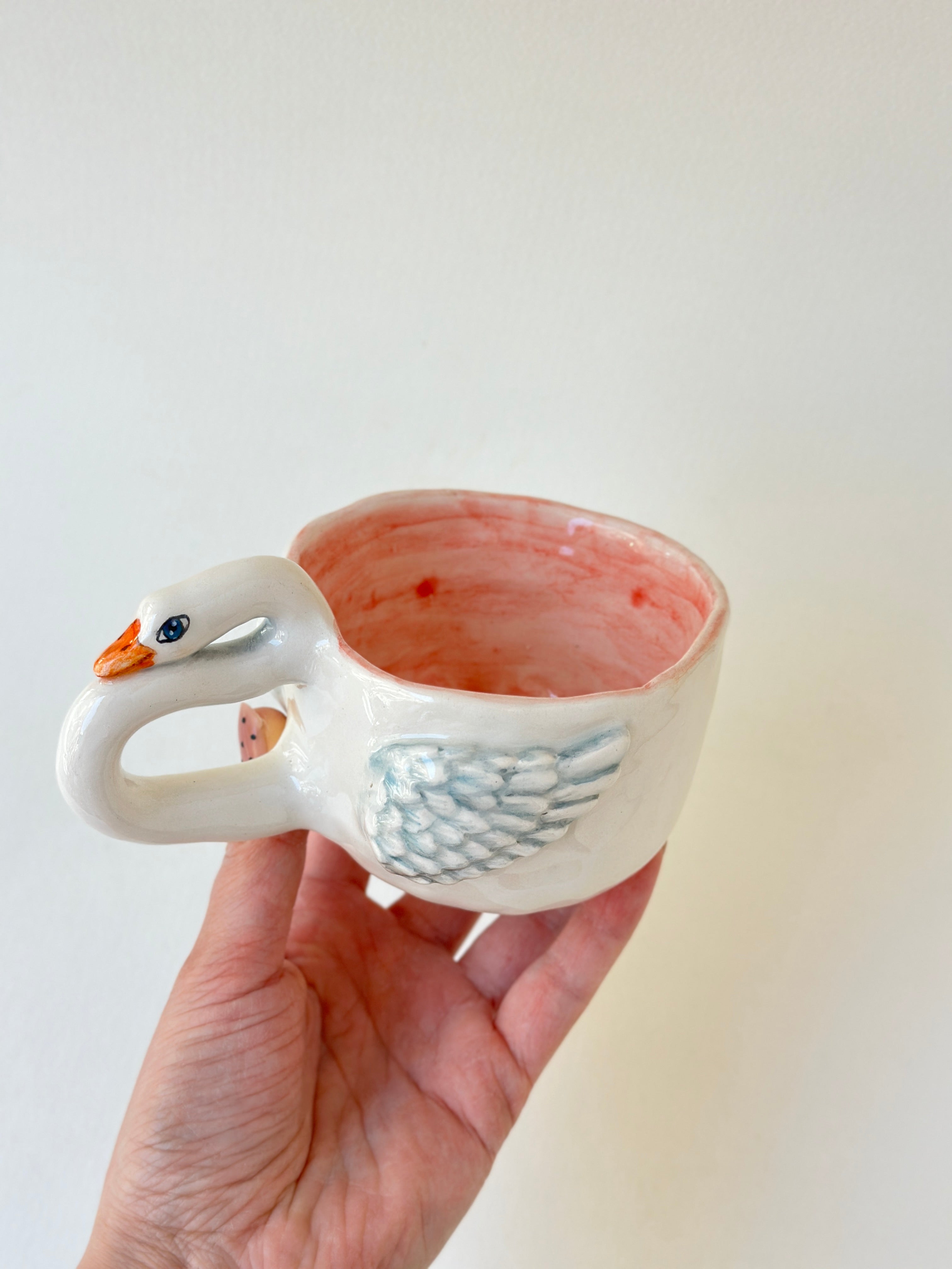 Swan handmade cup