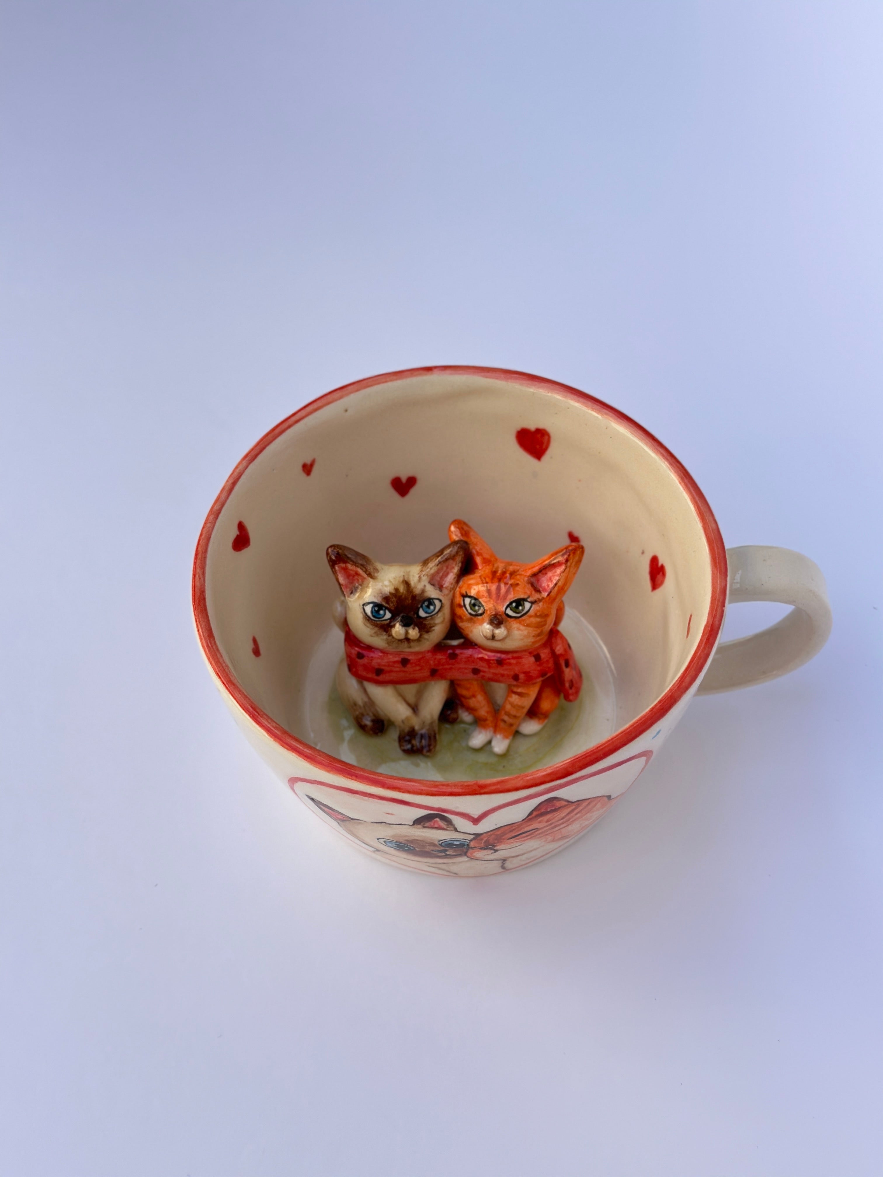 Lovely Cats handmade mug