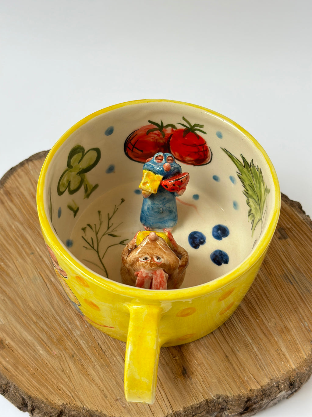 Ratatouille Emily and Remy handmade mug