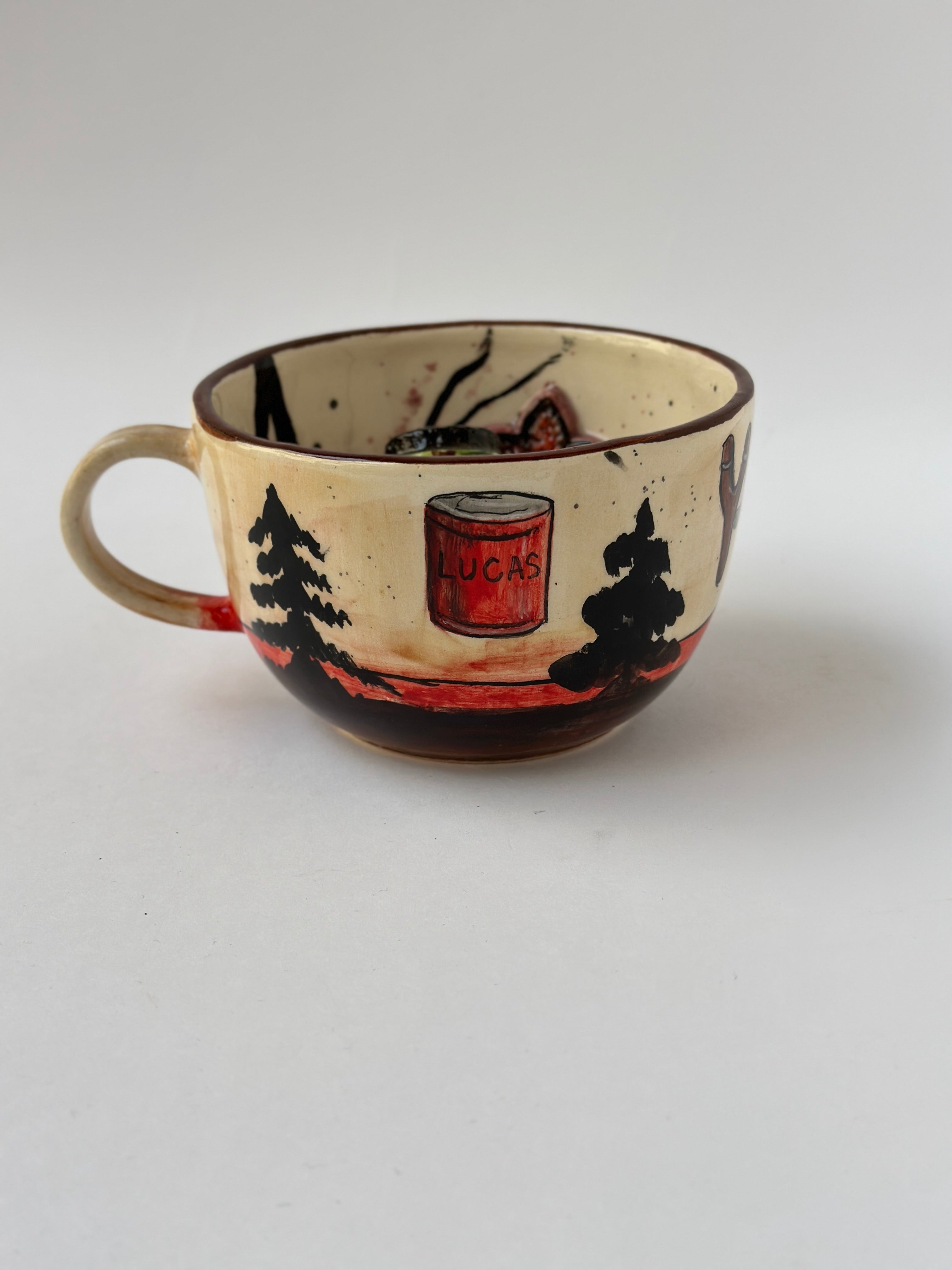 Stranger things Lucas handmade mug