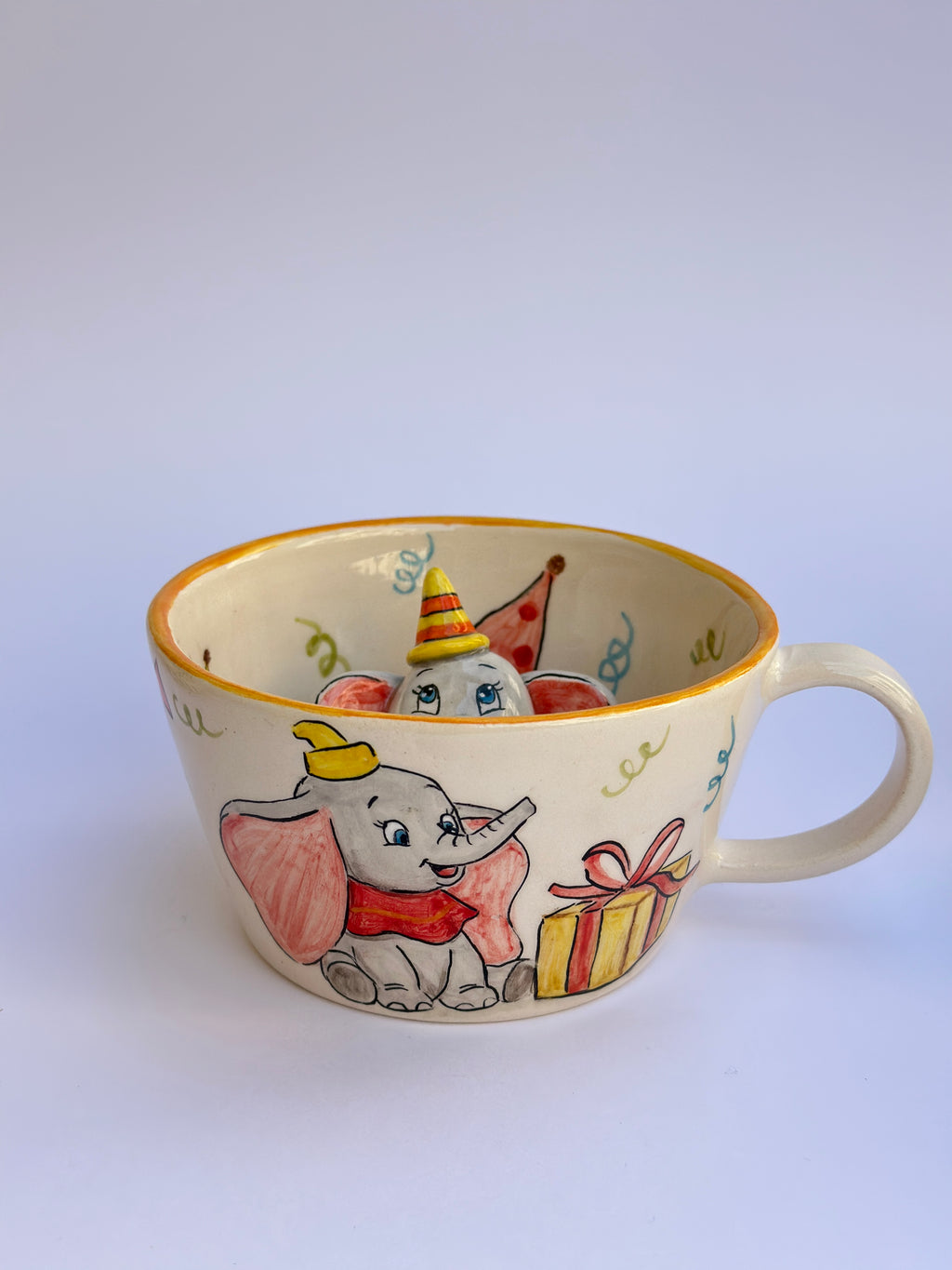 Elephant handmade mug