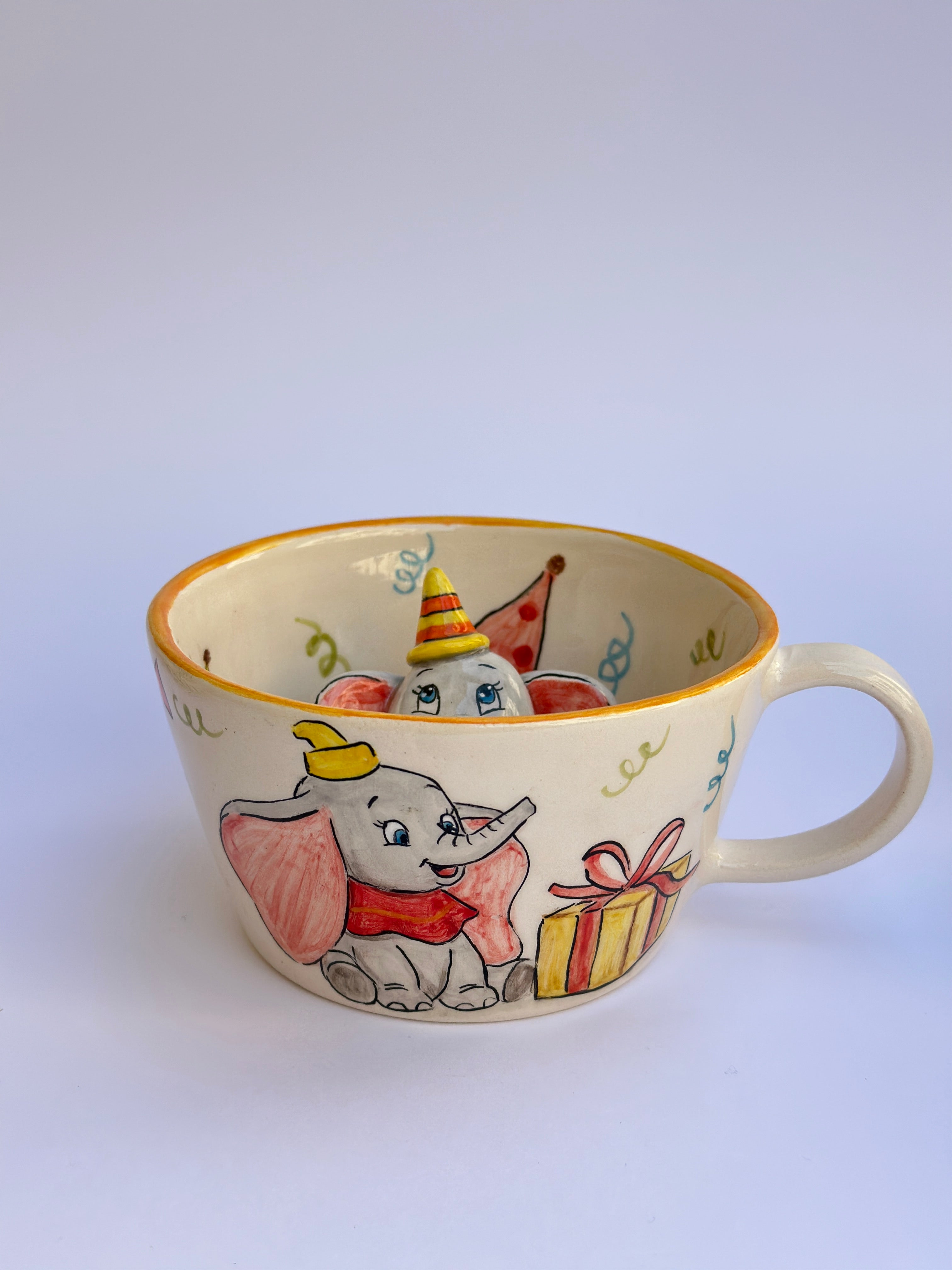 Elephant handmade mug