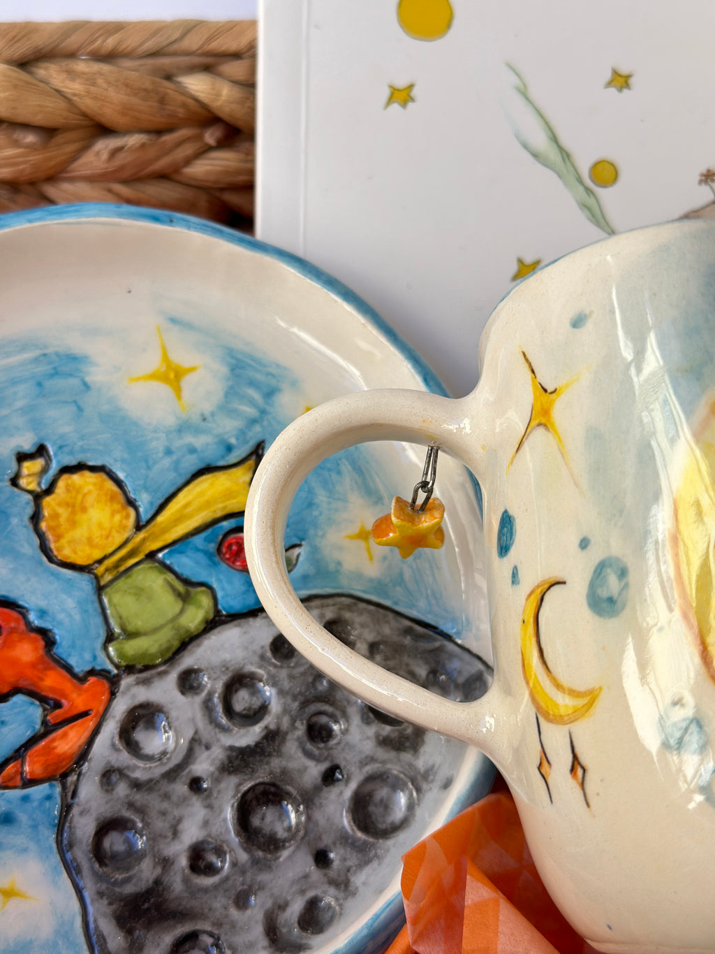 “Little Prince” handmade special gift box ( book,mug,plate)
