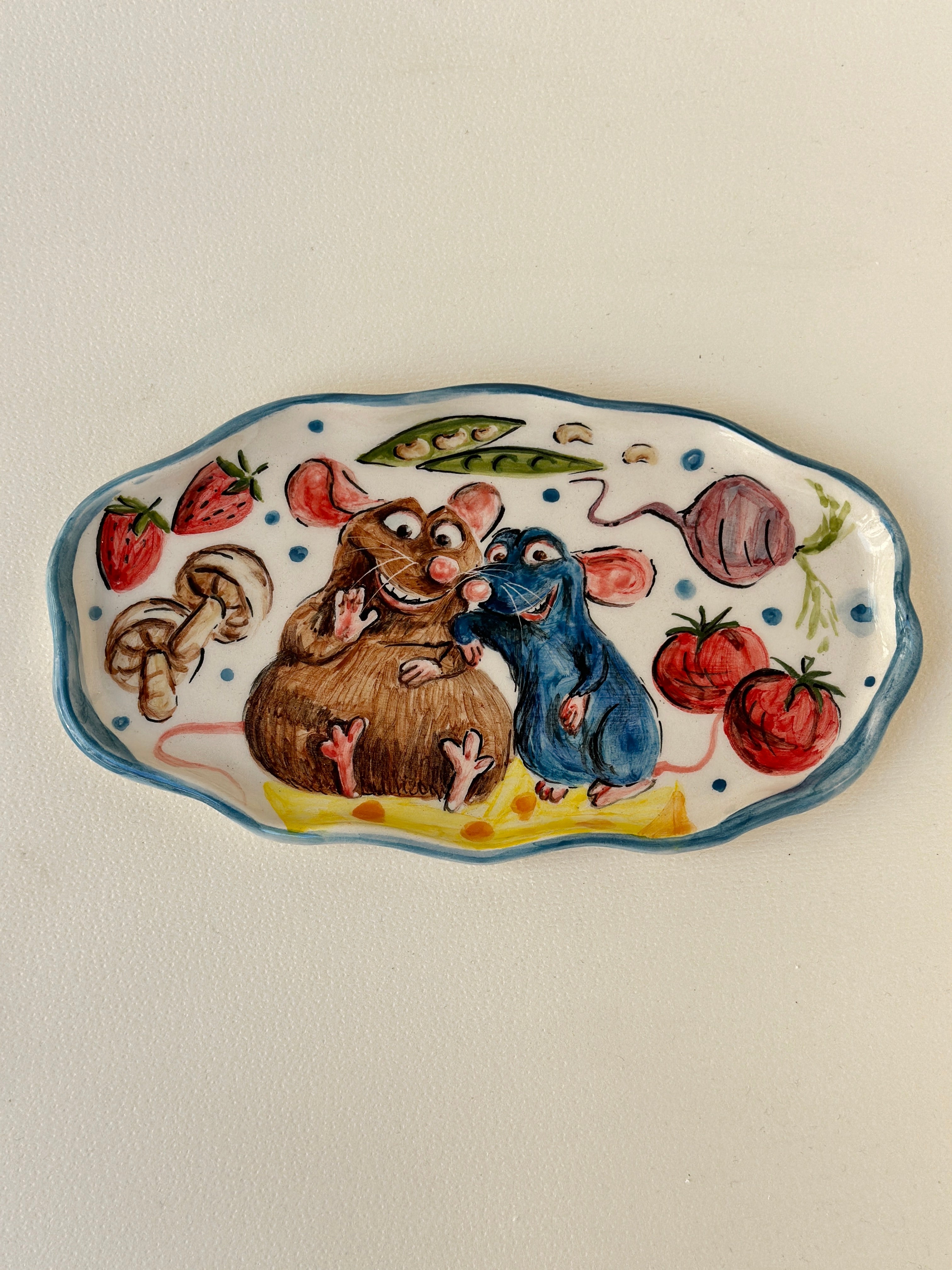 Ratatouille handmade plate
