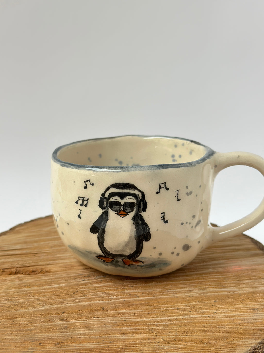 Penguen handmade mug