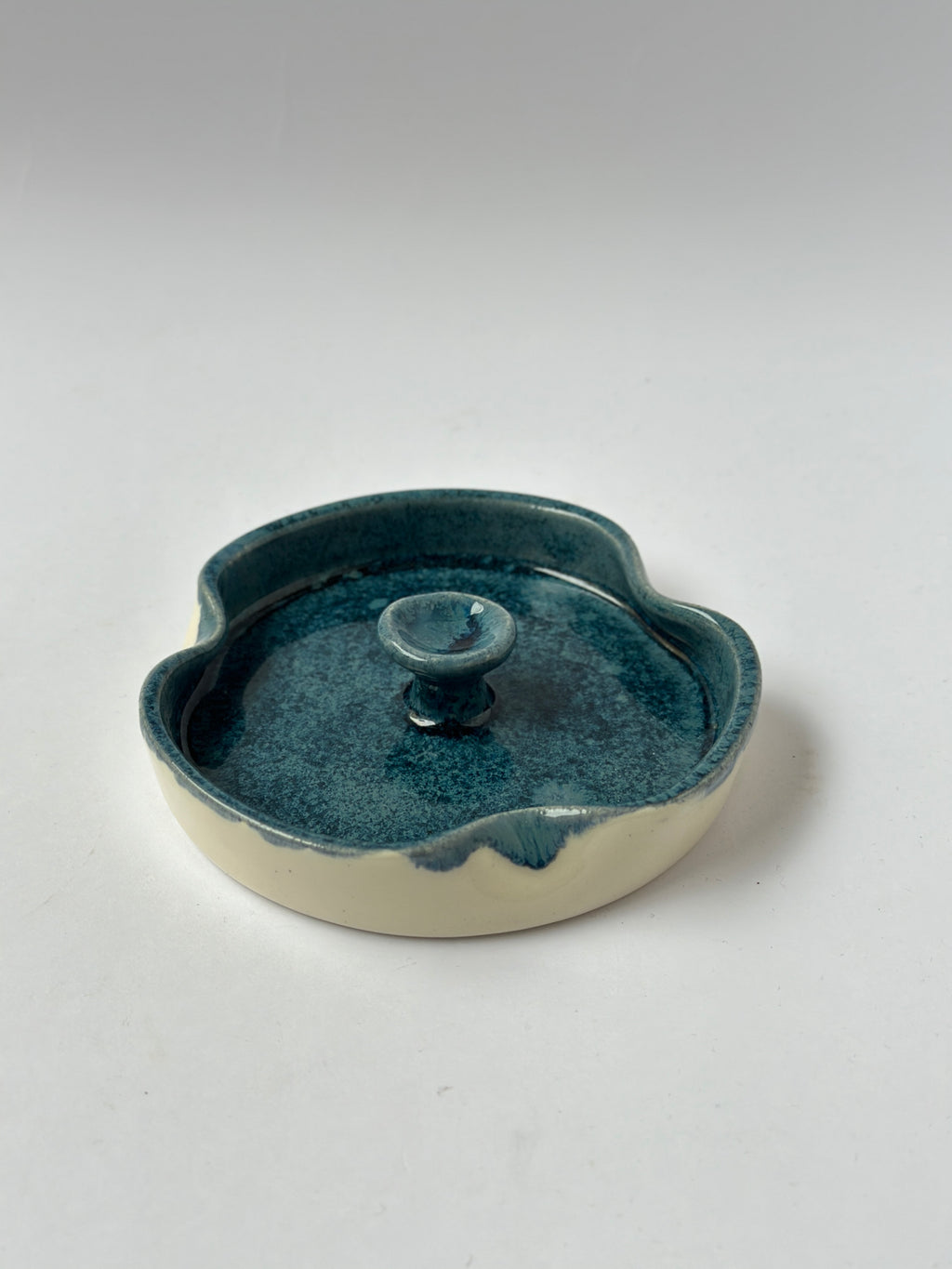 Aesthetic Sea Blue handmade ashtray 🌊