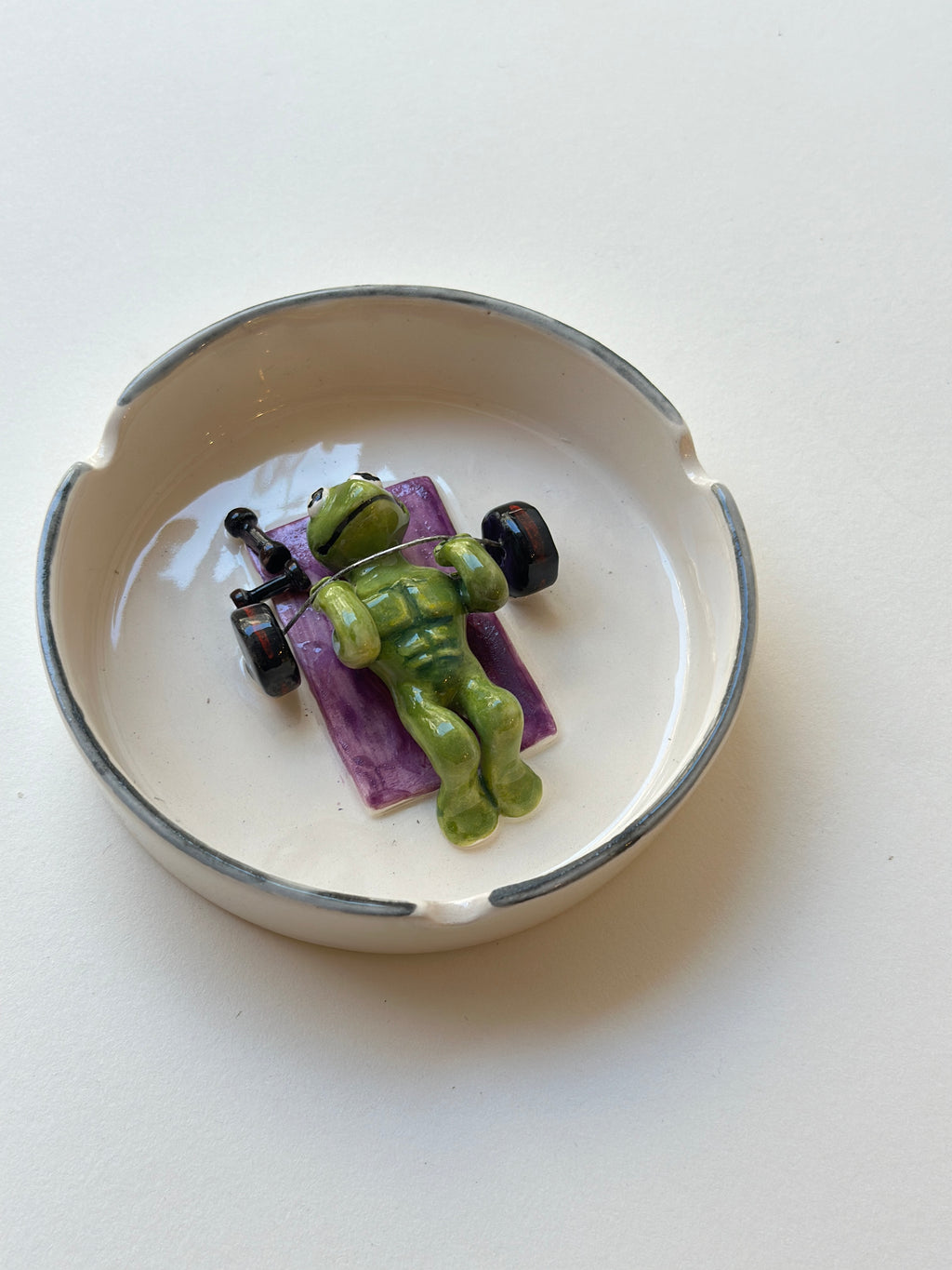 Kermit ashtray handmade