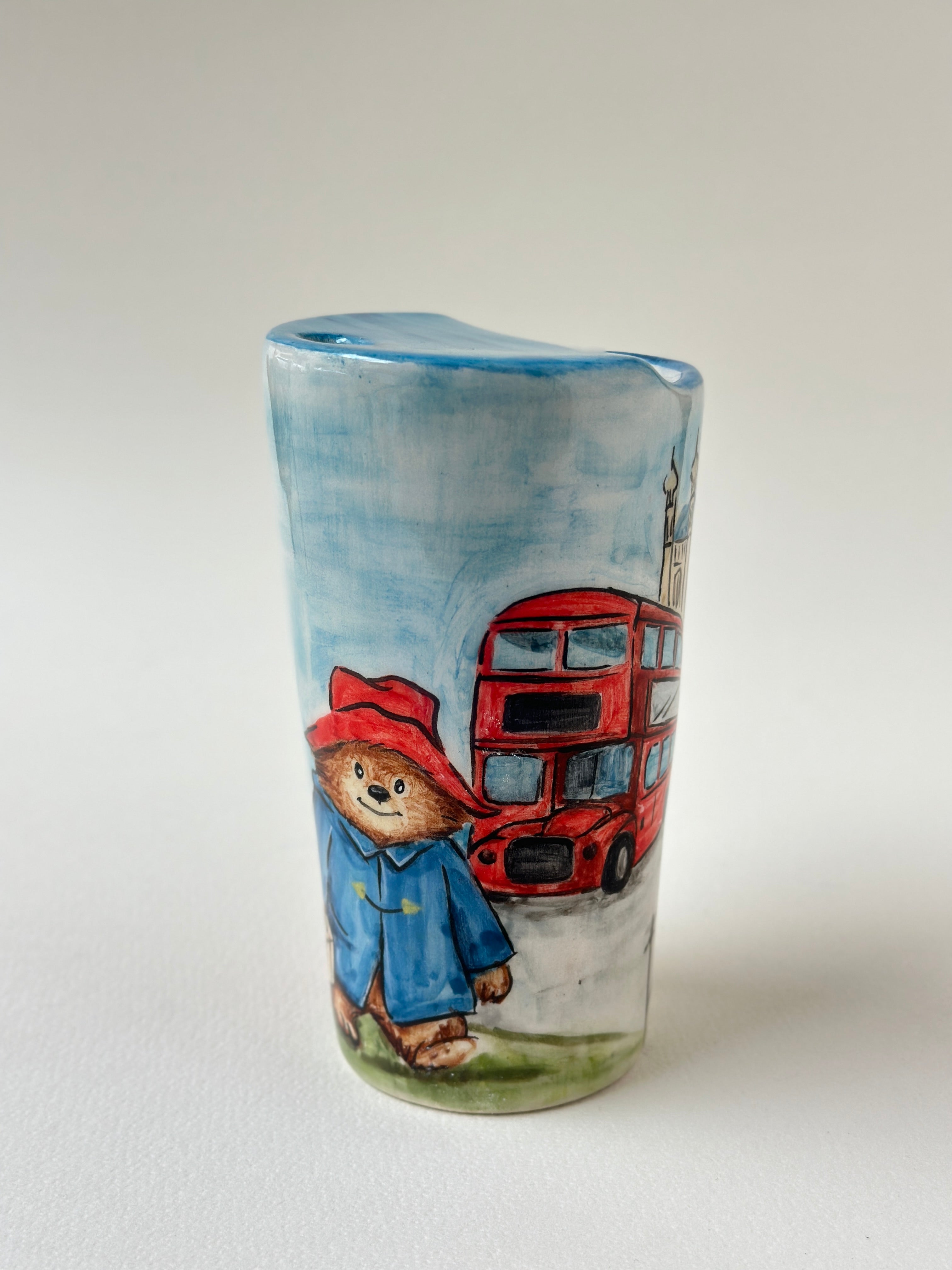 Paddington Bear handmade takeaway mug