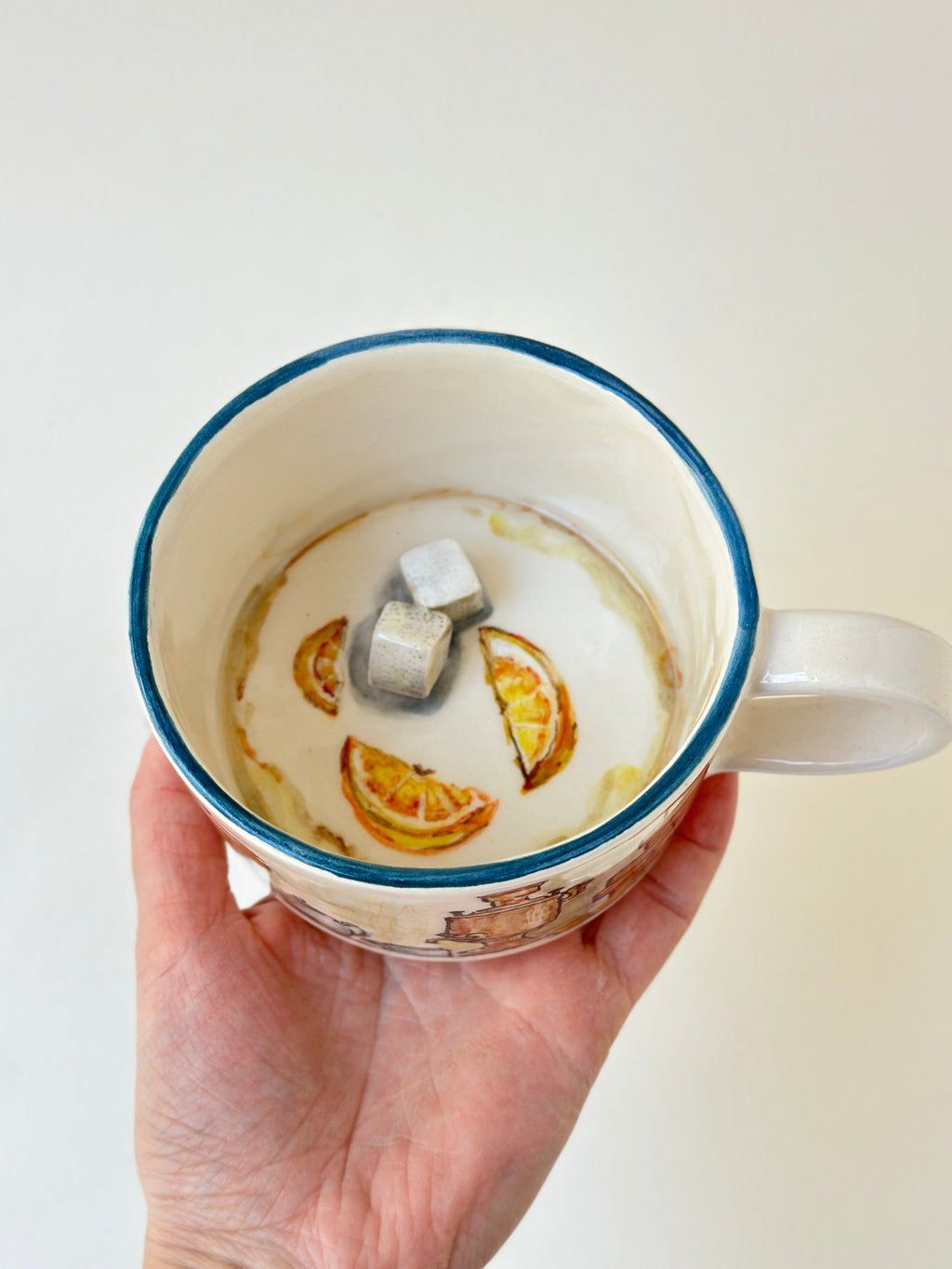 Azerbaijani detailed handmade mug