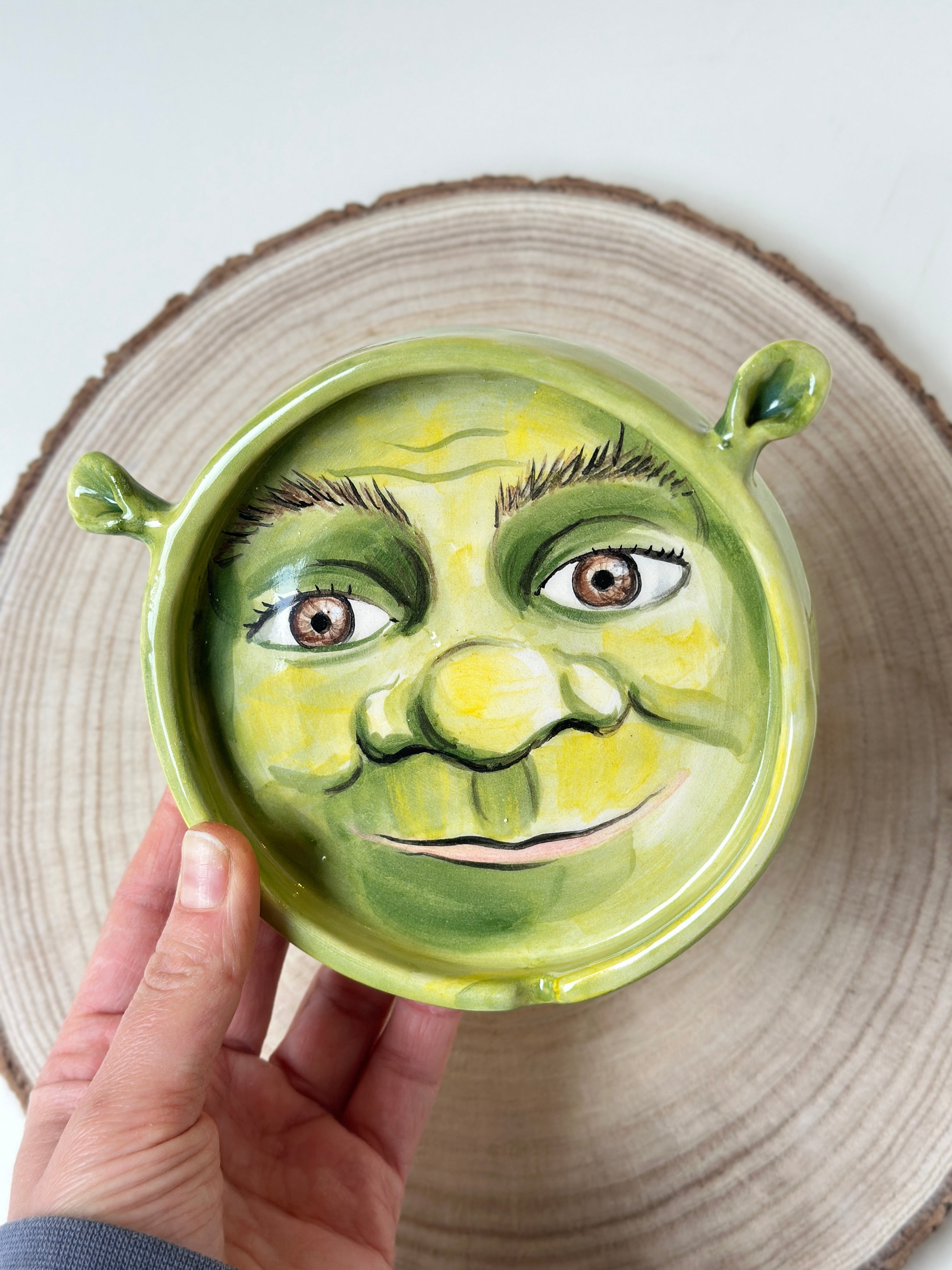 Shrek handmade ashtray