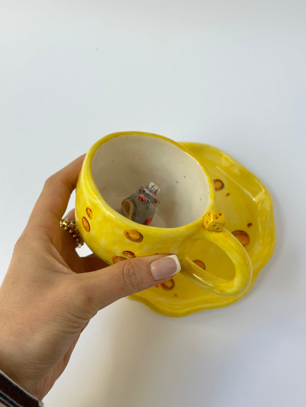 Ratatouille handmade mug and plates