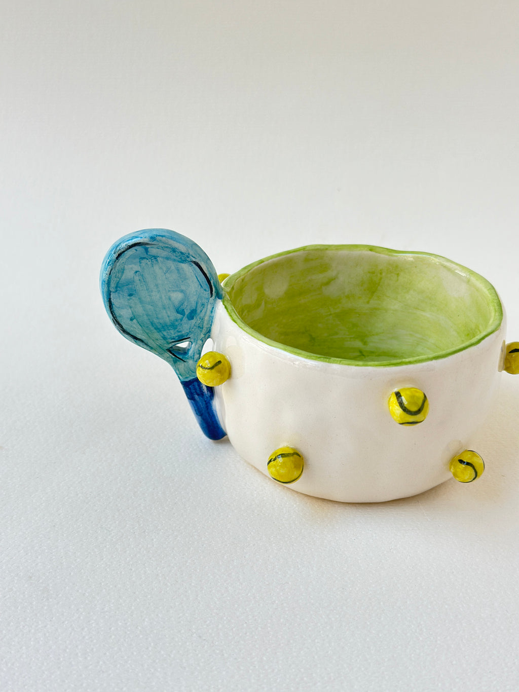 Tennis ball handmade cup