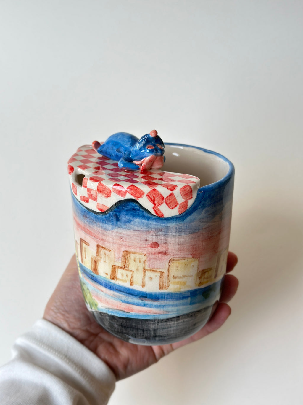 Ratatouille handmade takeaway mug