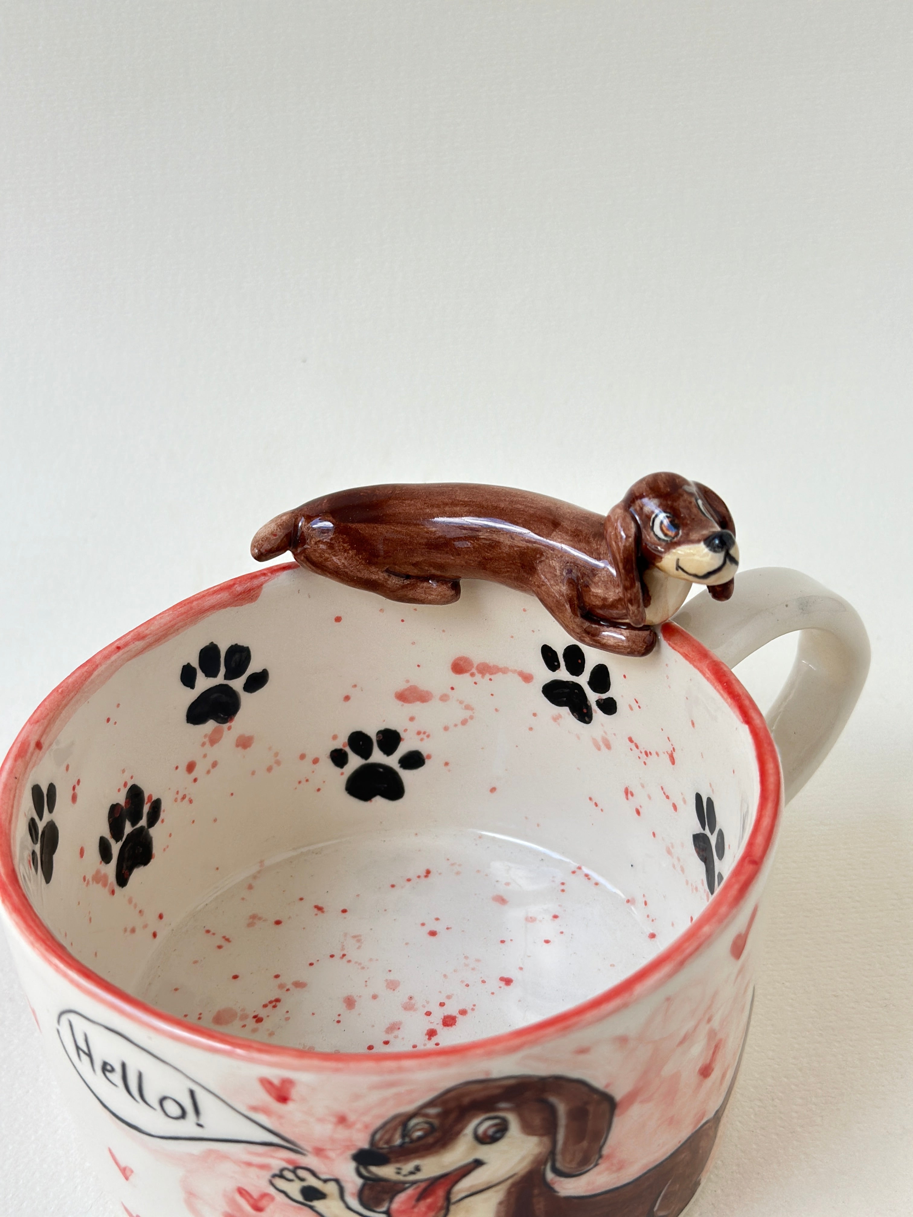 Dachshund handmade mug