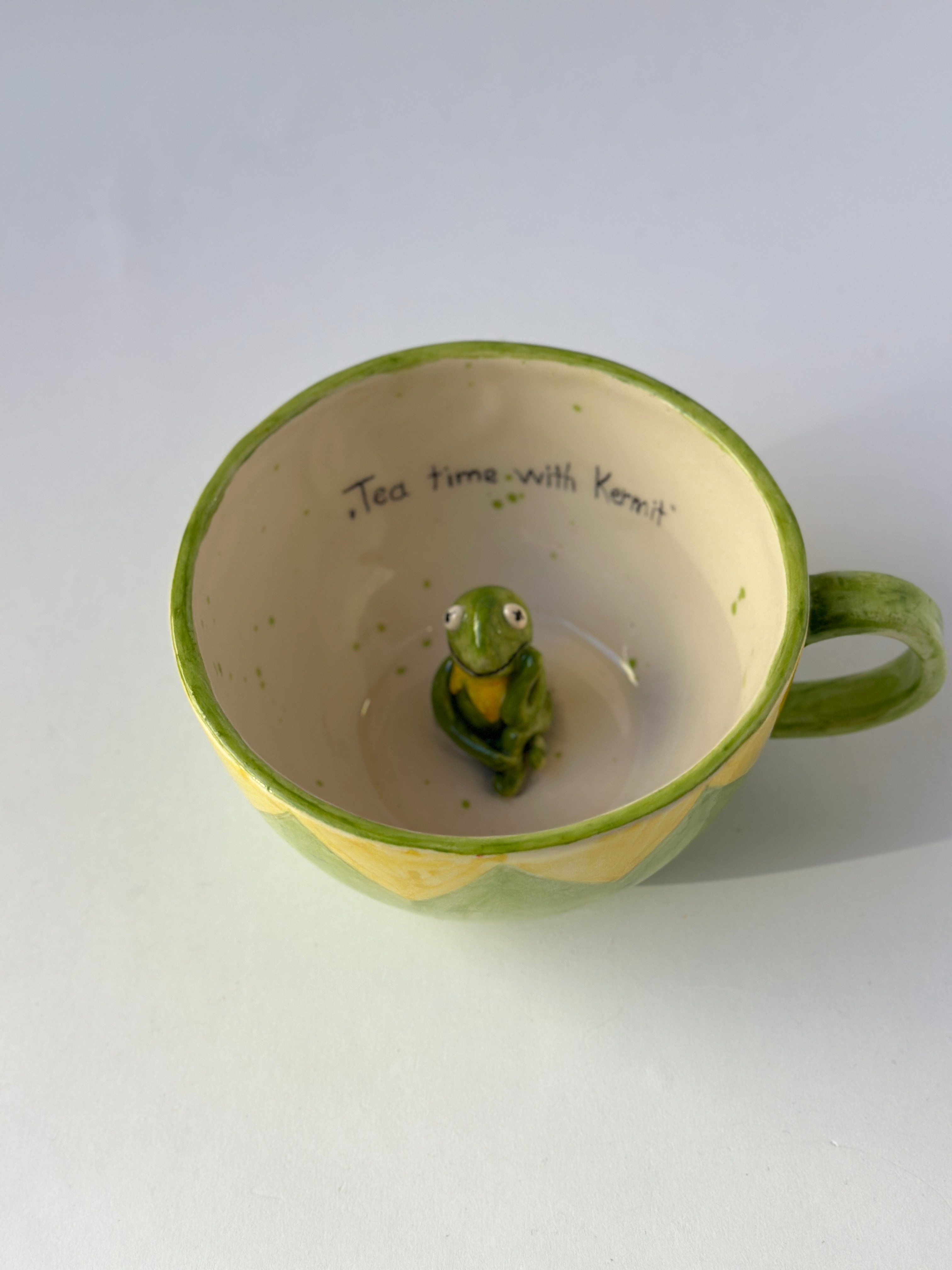 Kermit handmade mug