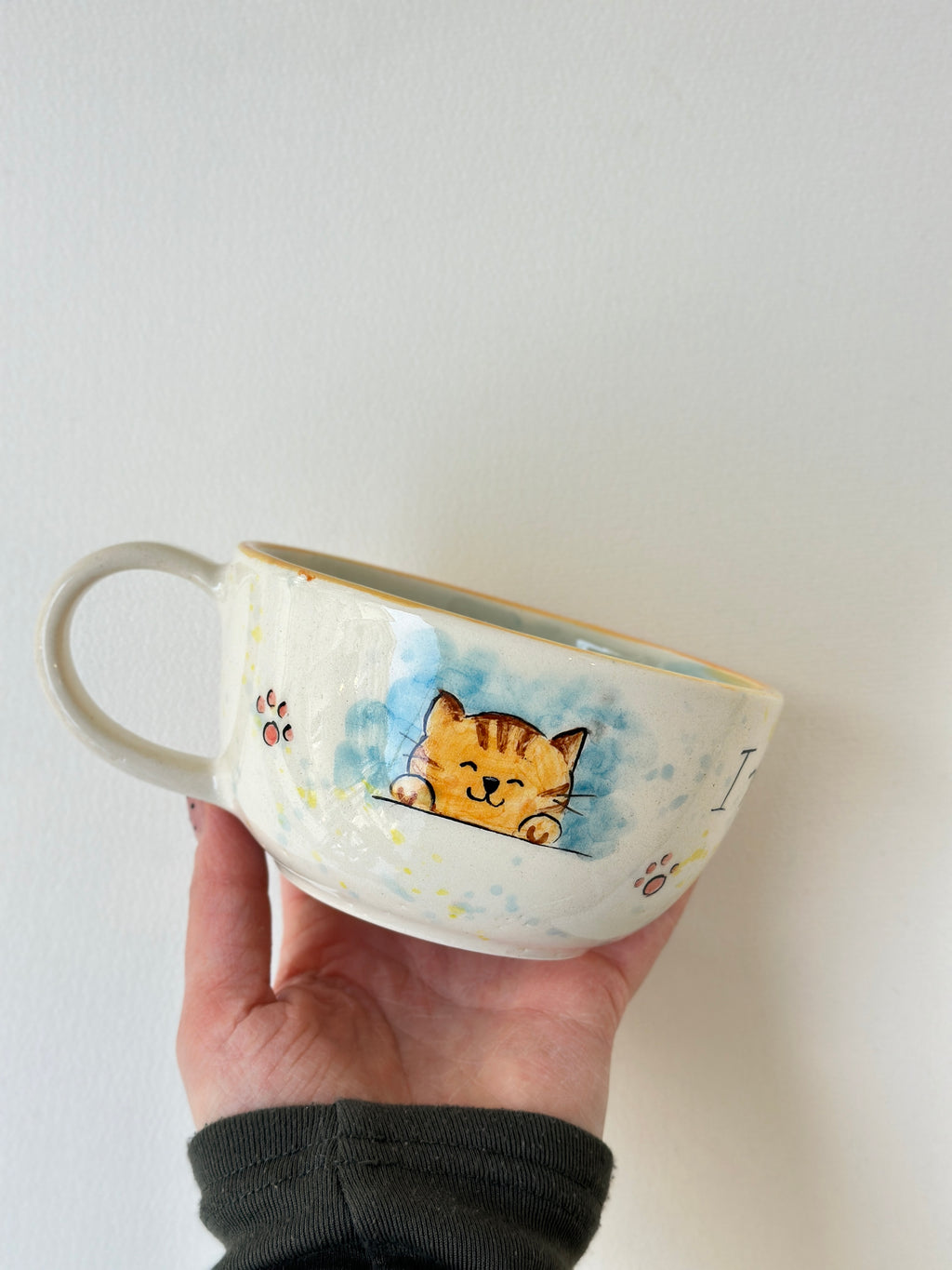 Cat handmade mug