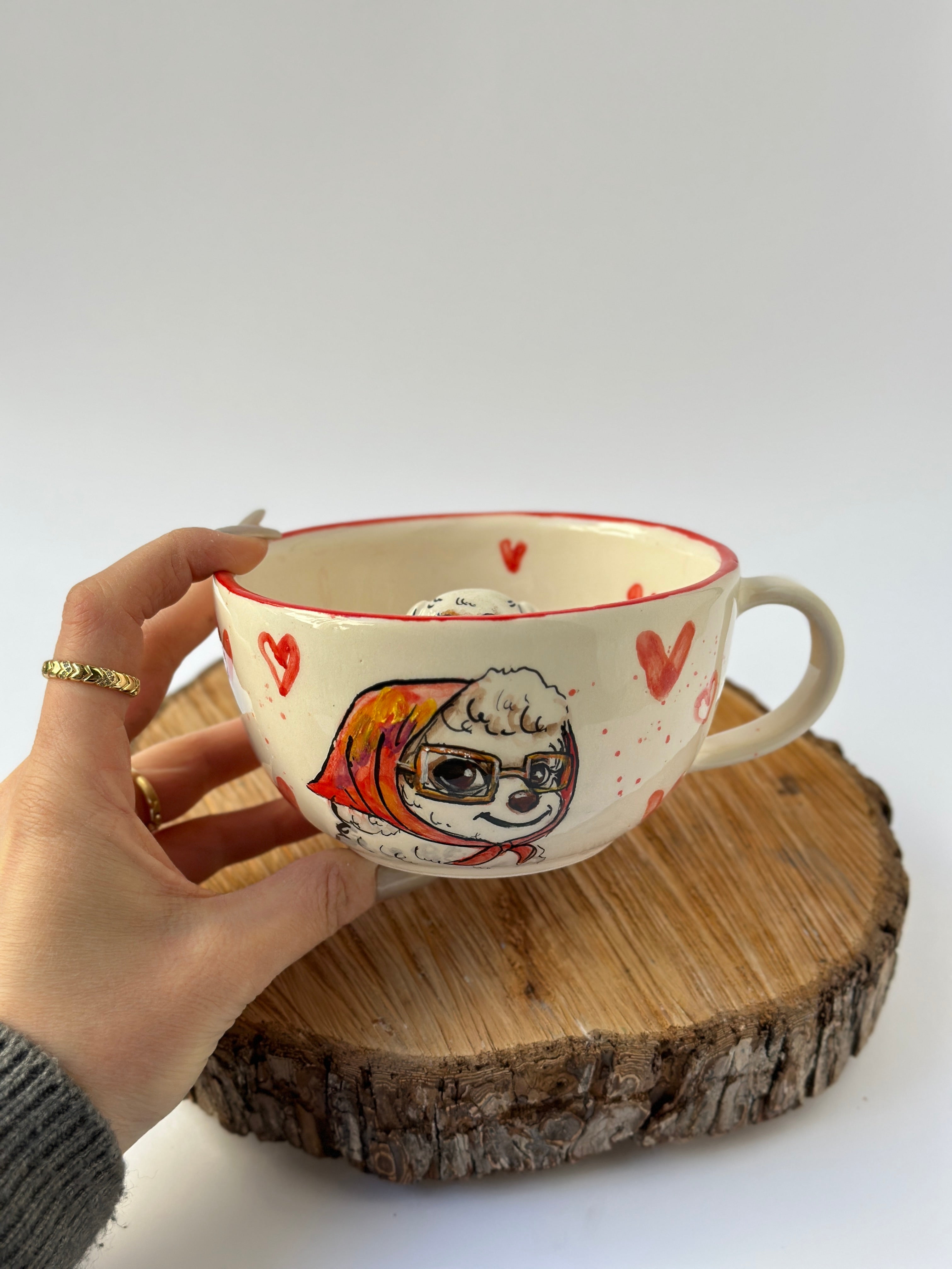 Dog handmade mug