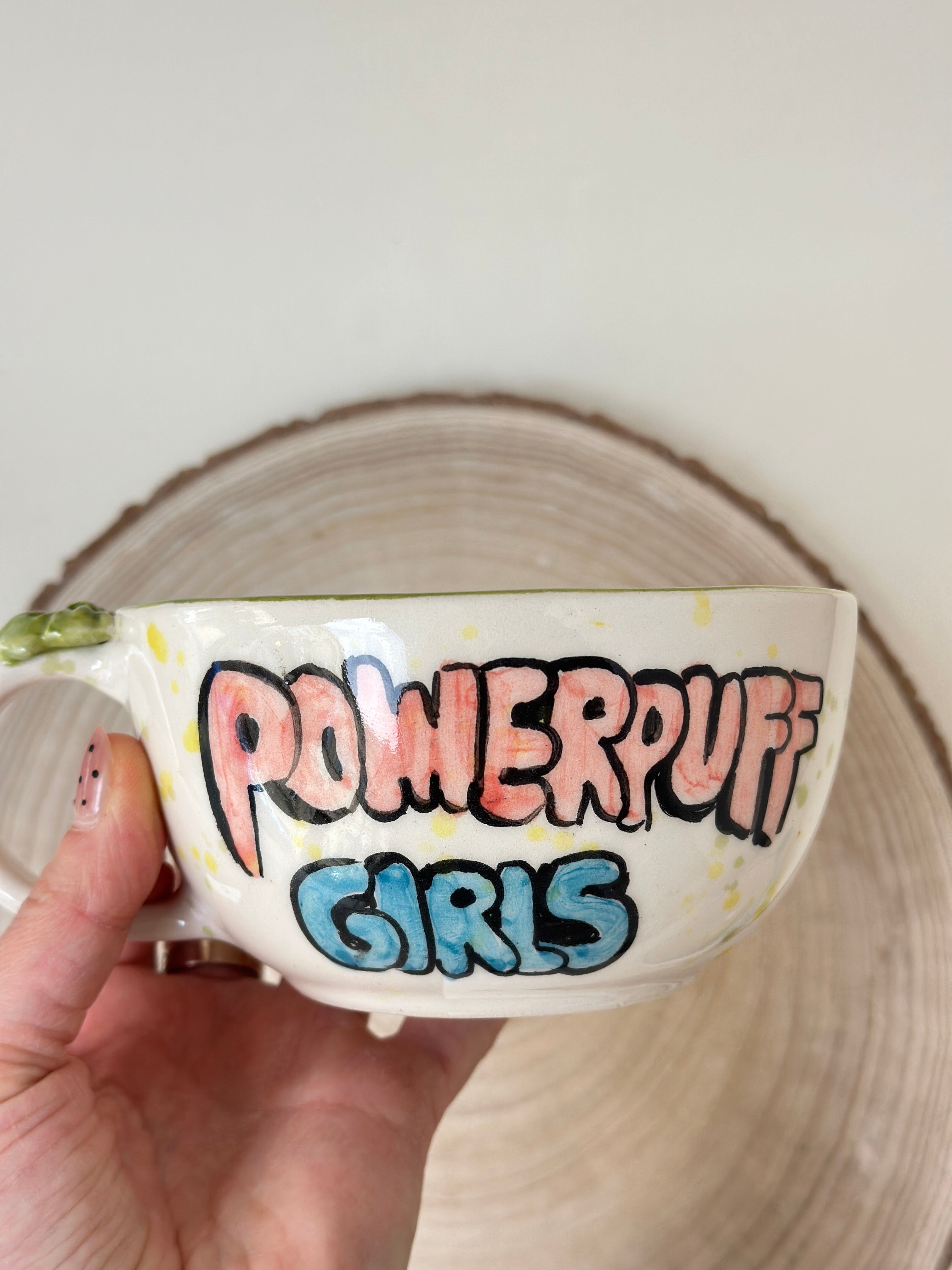 The powerpuff girl handmade mug