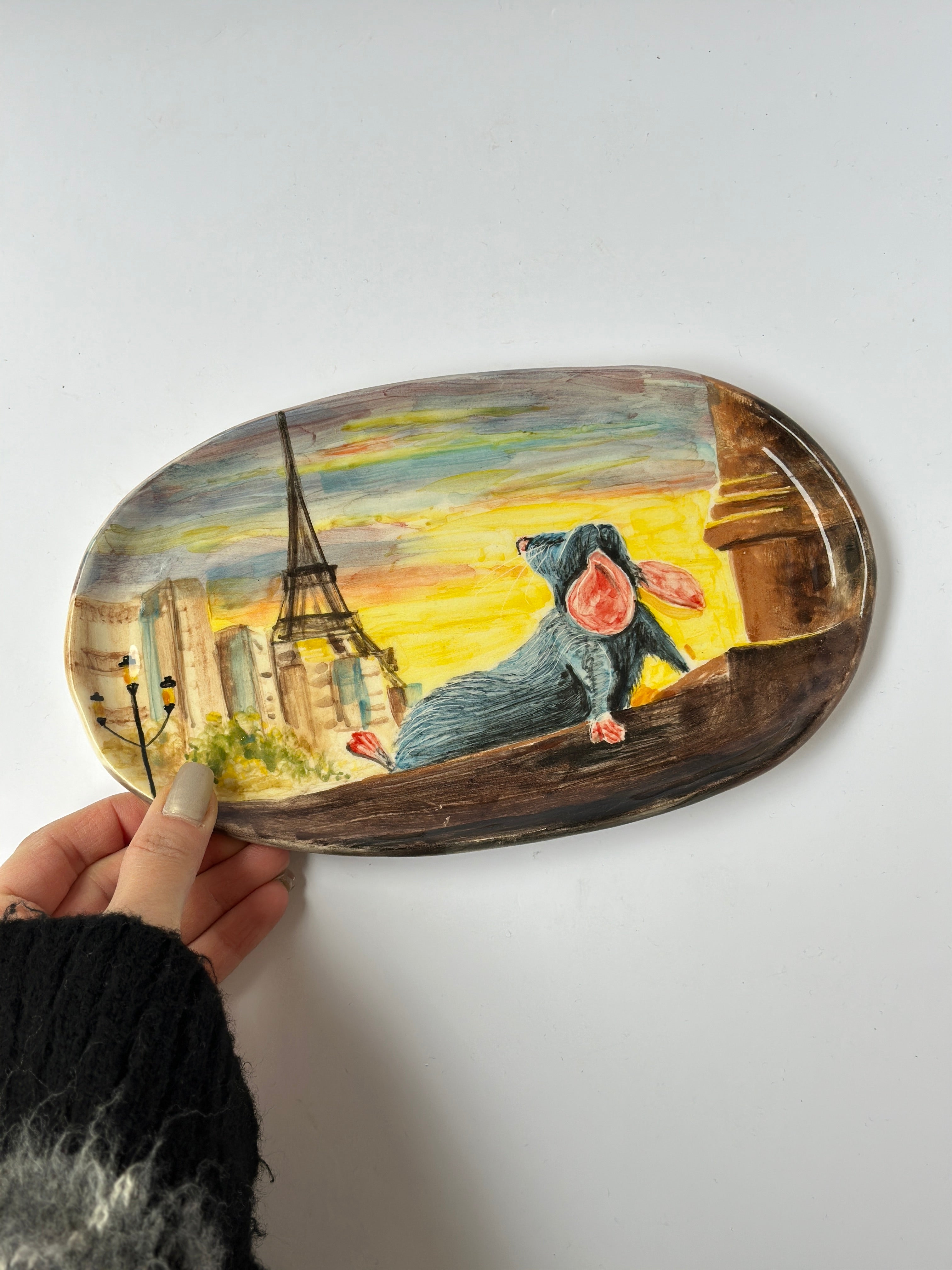 Ratatouille handmade plate