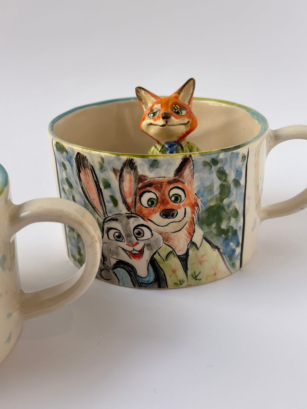 Zootopia Nick and Judy handmade mugs