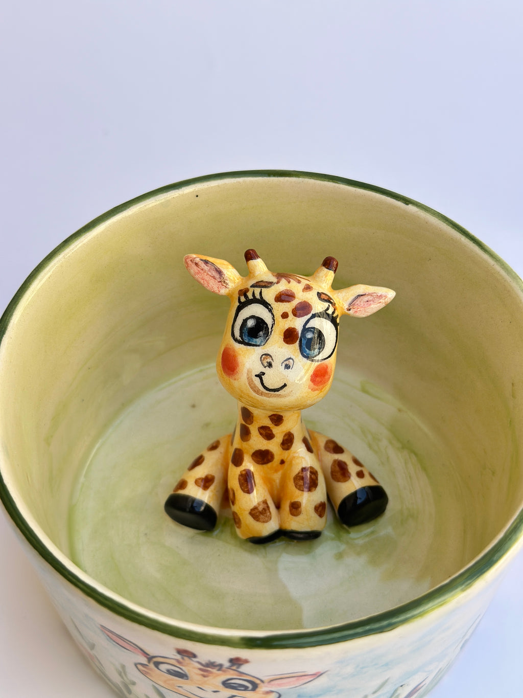 Giraffe handmade mug